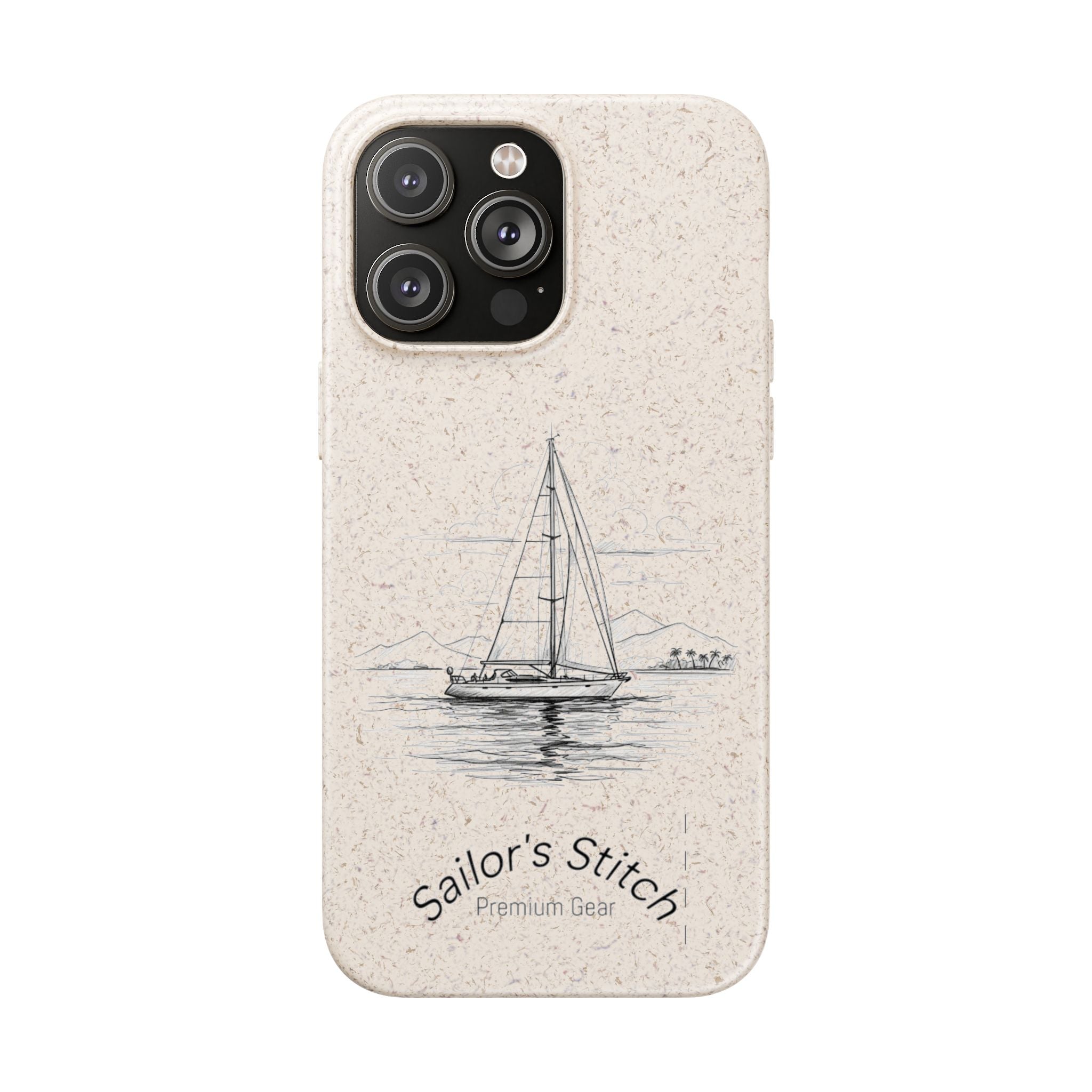 Eco-Friendly Sailboat Phone Case | Biodegradable Case, Ocean Lover Gift, Sustainable Accessories, Nature-Inspired Phone Cover
