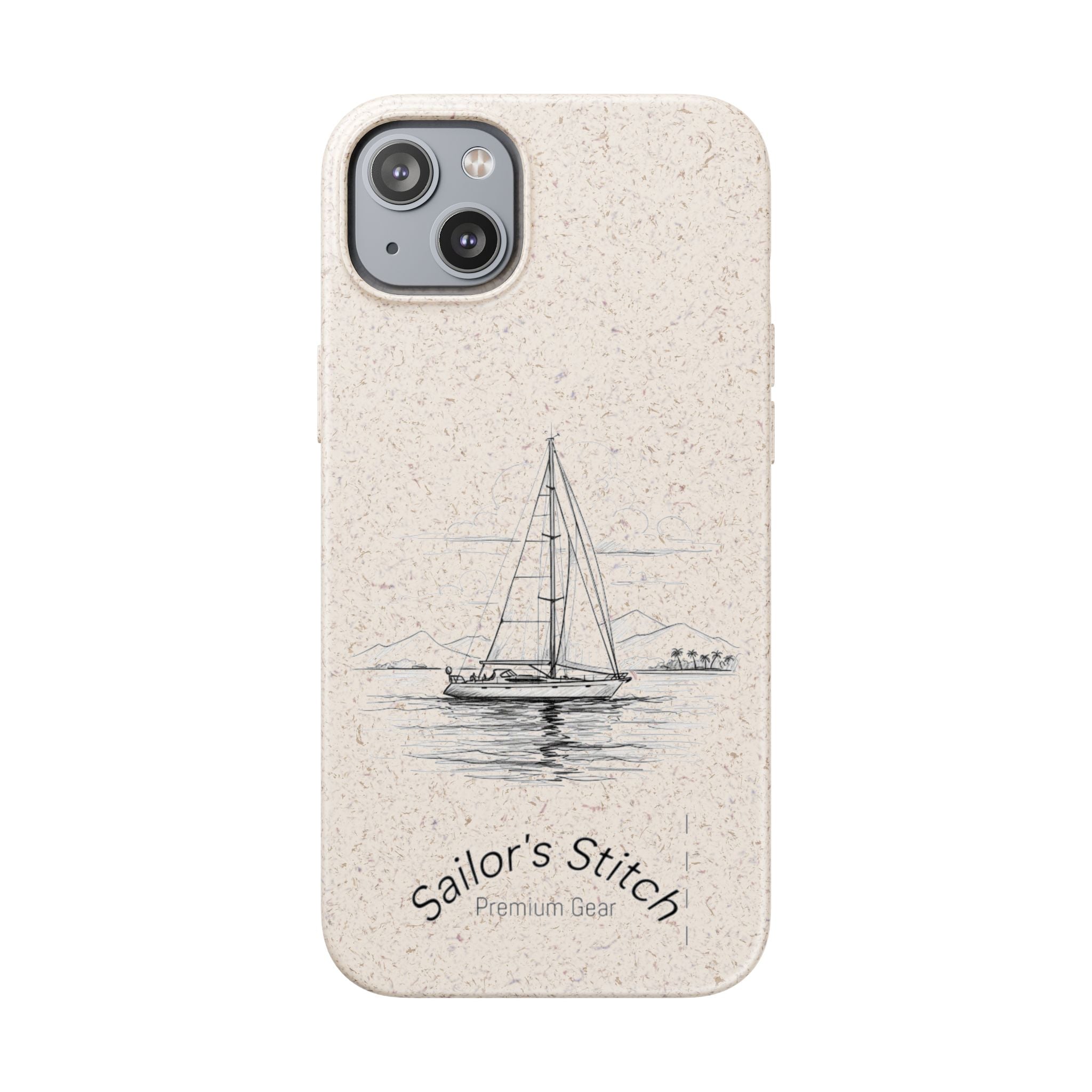 Eco-Friendly Sailboat Phone Case | Biodegradable Case, Ocean Lover Gift, Sustainable Accessories, Nature-Inspired Phone Cover