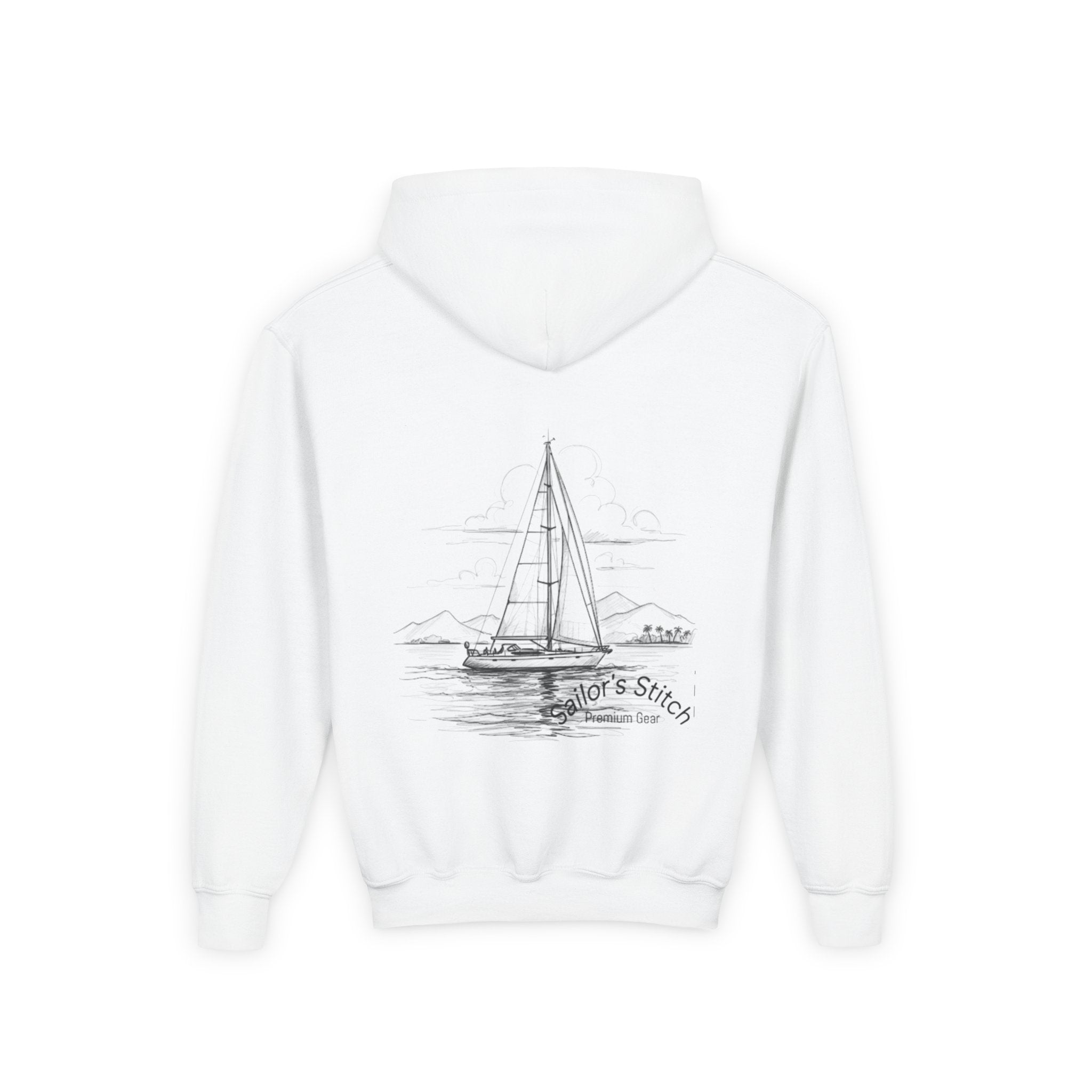Junior Sailing Heavy Blend Hoodie - Nautical Sweatshirt for Ocean Lovers, Sailors, Youth Sea Enthusiasts - Boat Adventure Jumper, Maritime Pullover, Kids nautical apparel