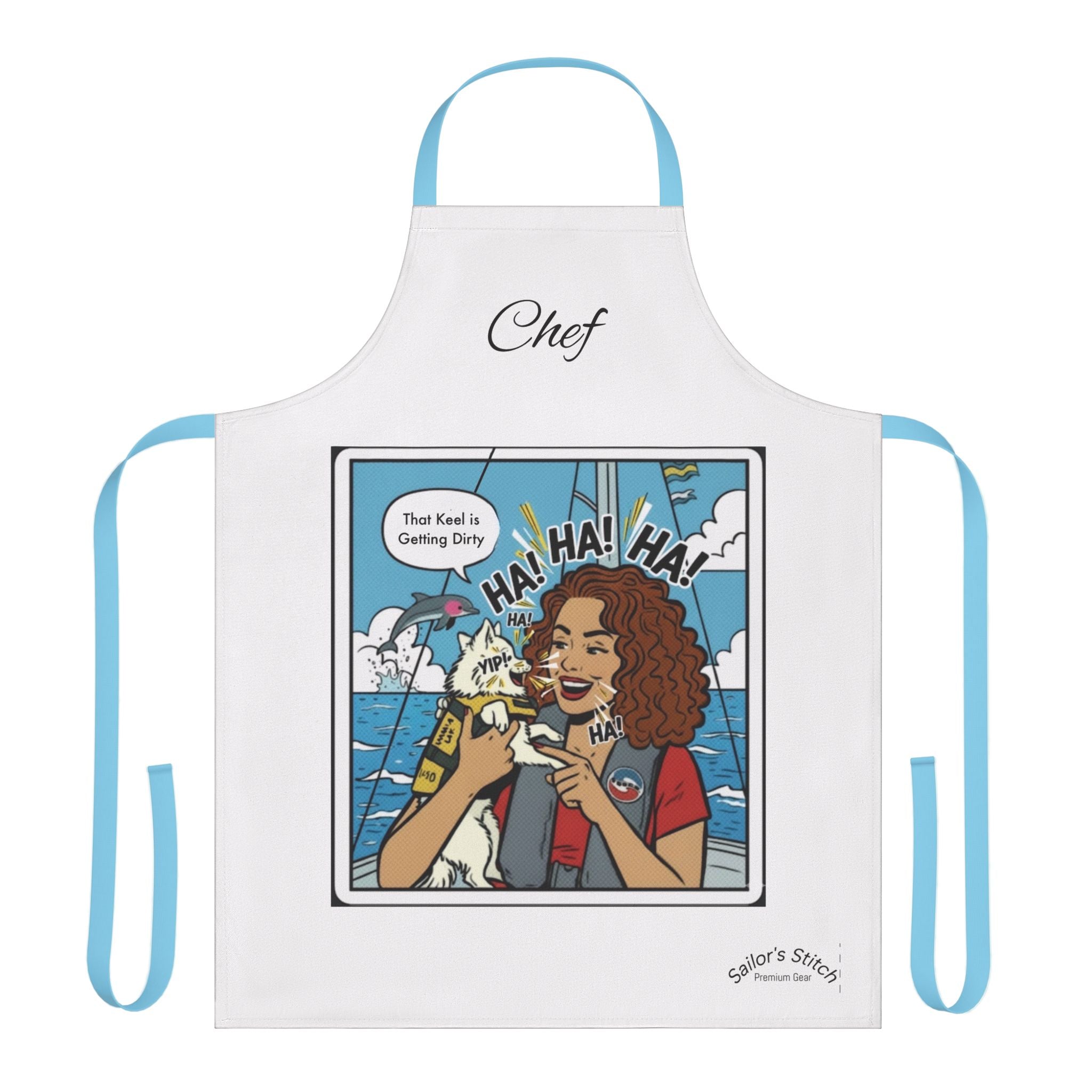 Yacht Galley Chefs Apron, Sailing Galley Custom Name Option, Kitchen Apron, Cooking Apron, Personalized Apron, Gift for Chef, Customized Apron, Boat galley accessories