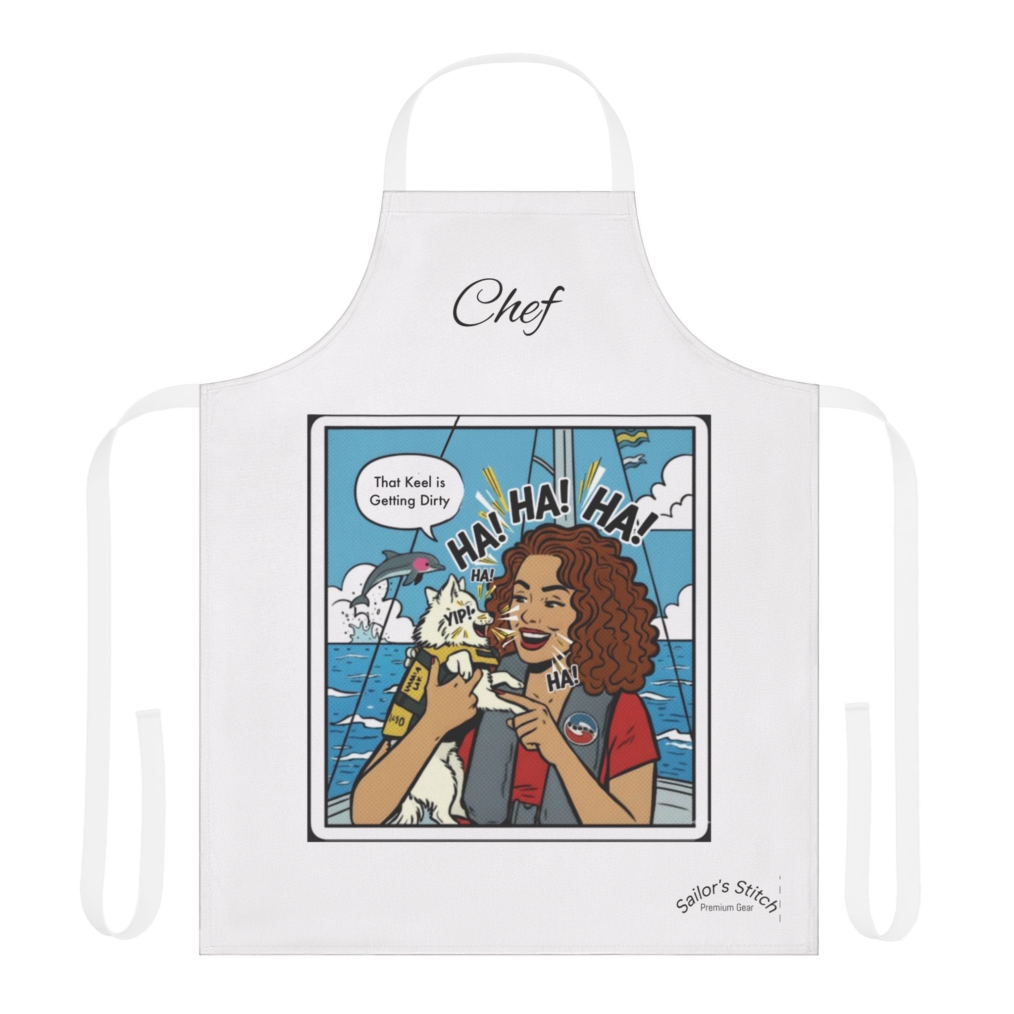 Yacht Galley Chefs Apron, Sailing Galley Custom Name Option, Kitchen Apron, Cooking Apron, Personalized Apron, Gift for Chef, Customized Apron, Boat galley accessories