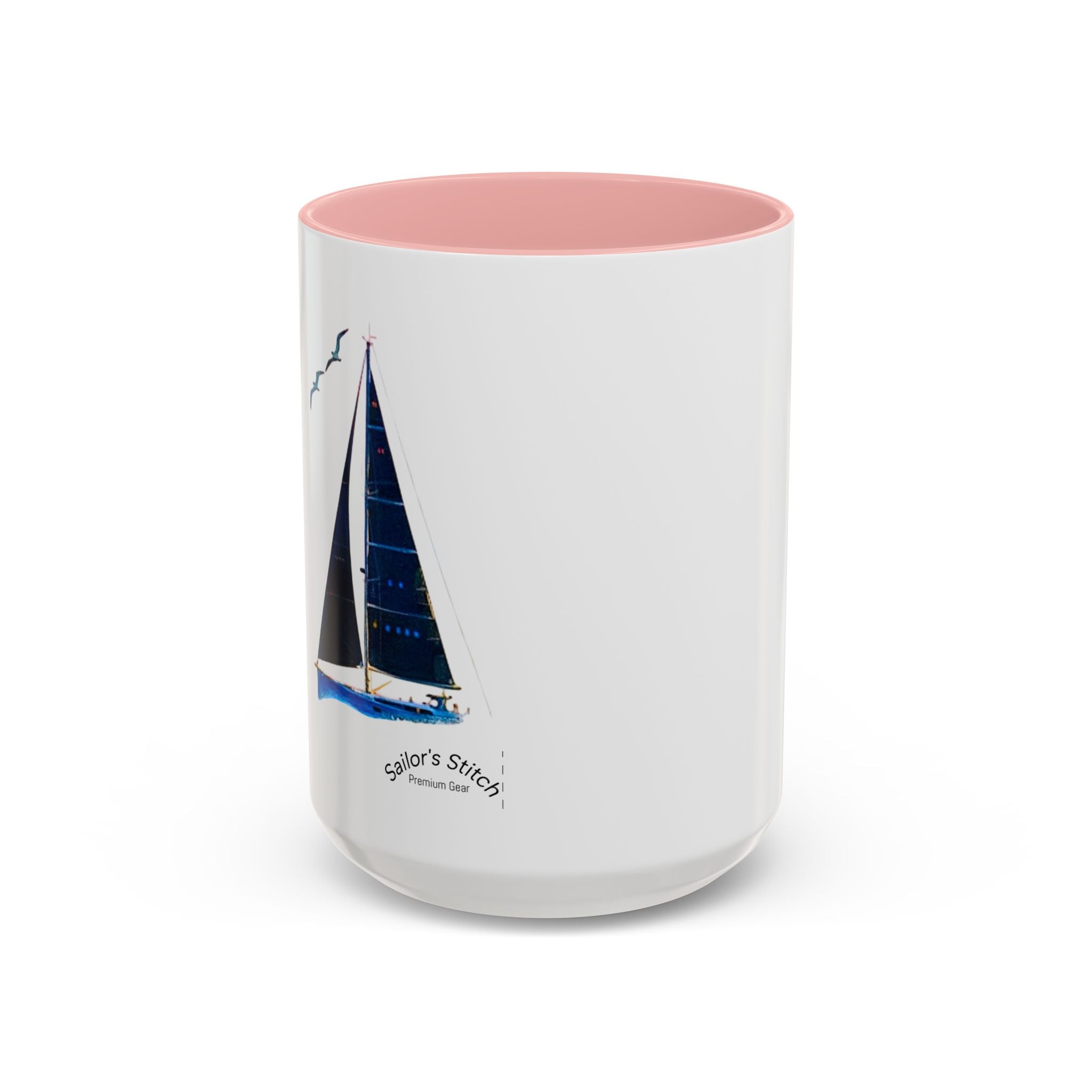 Sailing Yacht Mug, Nautical Coffee Cup, Ocean Lover Gift, Sailboat Tea Mug, Maritime Kitchen Decor, Sailor Mugs, Beach Theme Cup
