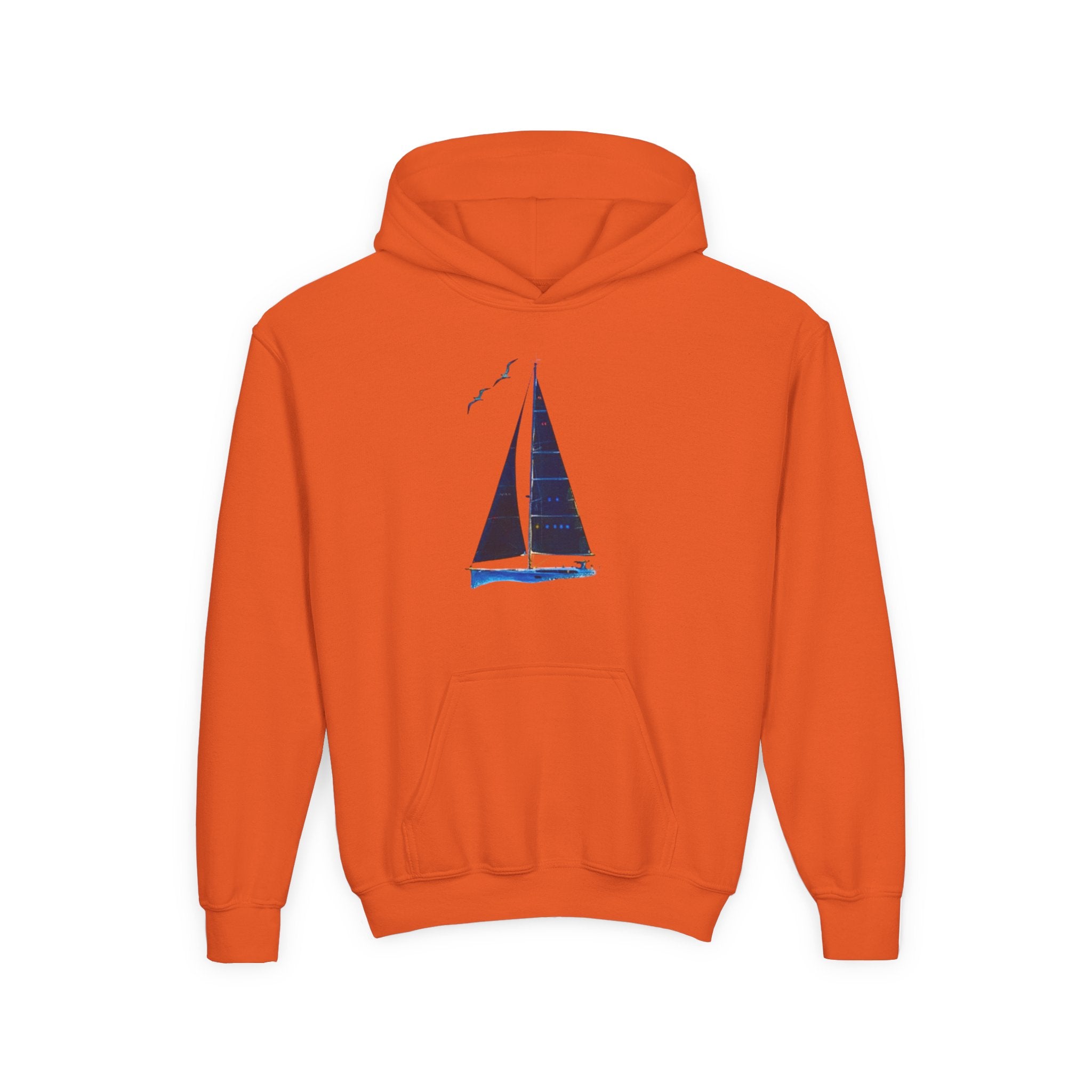 Yacht Wave Heavy Blend Hoodie - Nautical Sweatshirt for Ocean Lovers, Custom name option, Sailors, Sea Enthusiasts - Boat apparel, Jumper, Maritime Pullover,