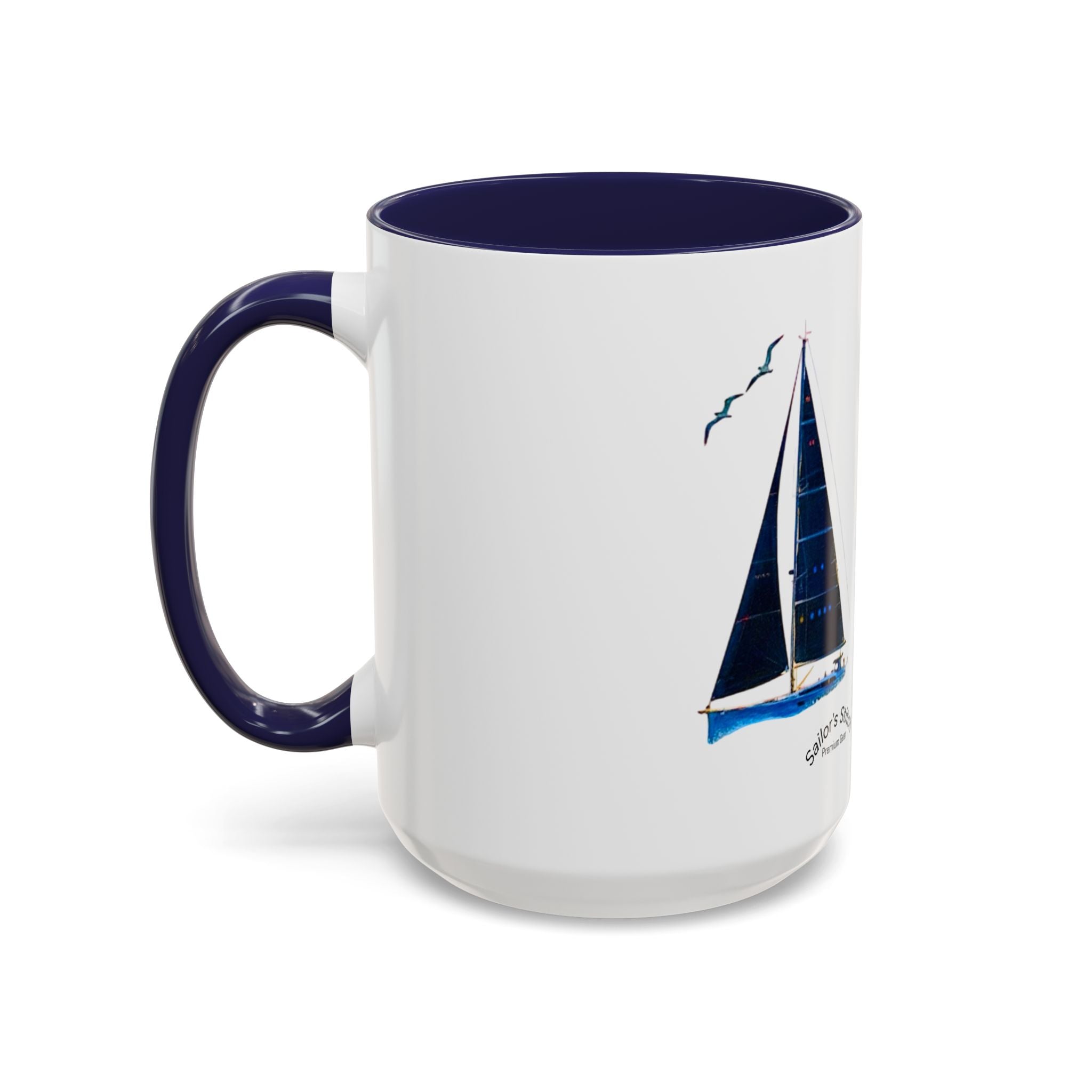 Sailing Yacht Mug, Nautical Coffee Cup, Ocean Lover Gift, Sailboat Tea Mug, Maritime Kitchen Decor, Sailor Mugs, Beach Theme Cup, Galley accessories