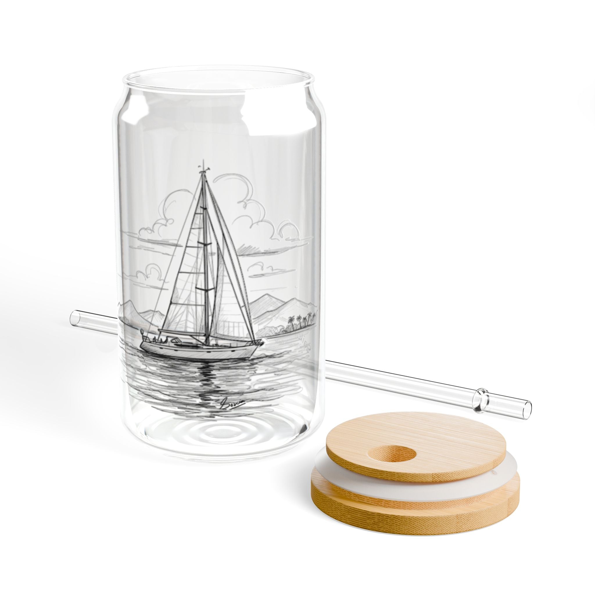 Sailor’s Sipping  Glass, Yacht Design  Nautical Coastal Decor, Ocean Lover Tumbler, Spill-free glass, Summer Yacht Party Cup, Boating Enthusiast Drinkware, Galley accessories