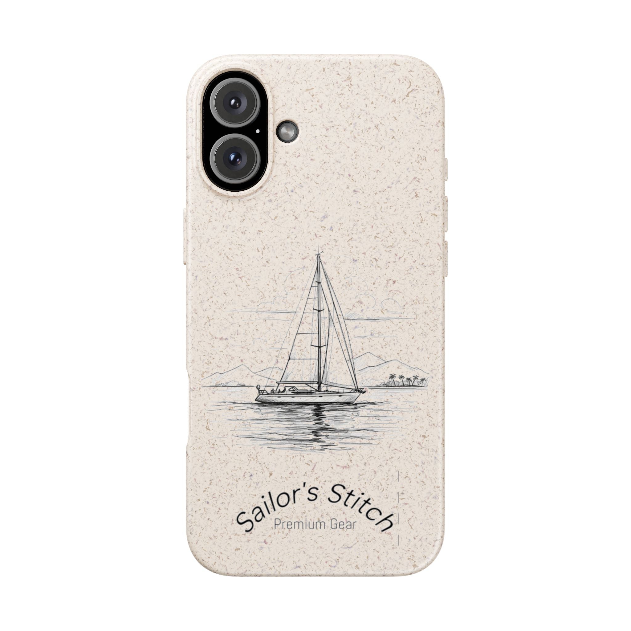 Eco-Friendly Sailboat Phone Case | Biodegradable Case, Ocean Lover Gift, Sustainable Accessories, Nature-Inspired Phone Cover