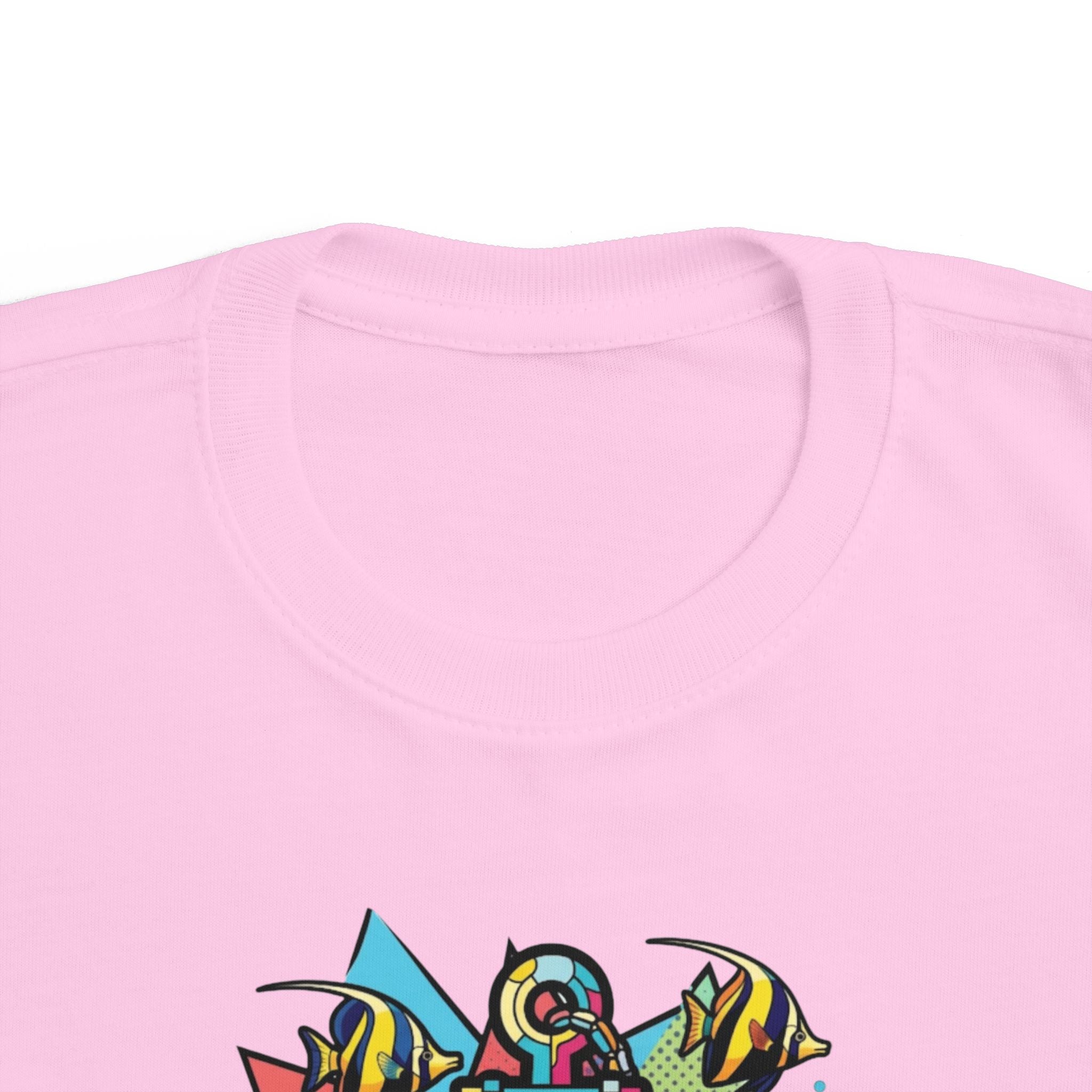 Pop Art Anchor & Fish Themed Toddler Tee | Nautical Adventure Tee, Custom name option, Youth tee, Toddler gift, Youth Sailor gift