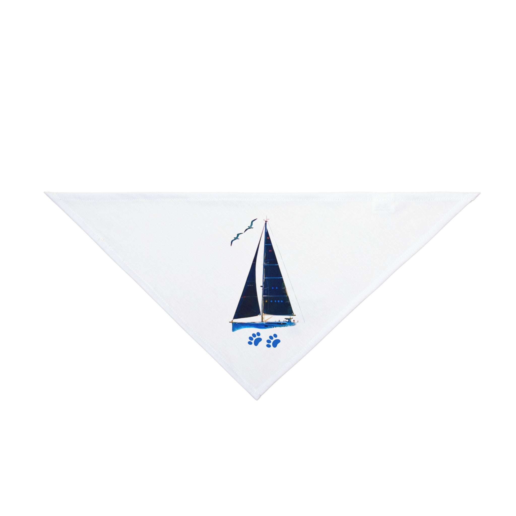 Pet Bandana yacht design, personalisable with pet name, Nautical Pet Accessories