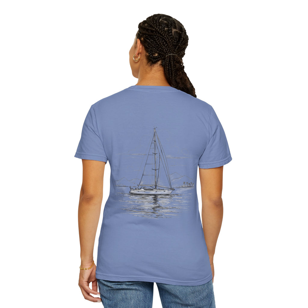 Sailing Yacht T-Shirt, Sailor Tee for Ocean Lovers, Nautical Vibes, Beachwear, Unisex T-Shirt, Gift for Boating Enthusiasts, Sailing apparel