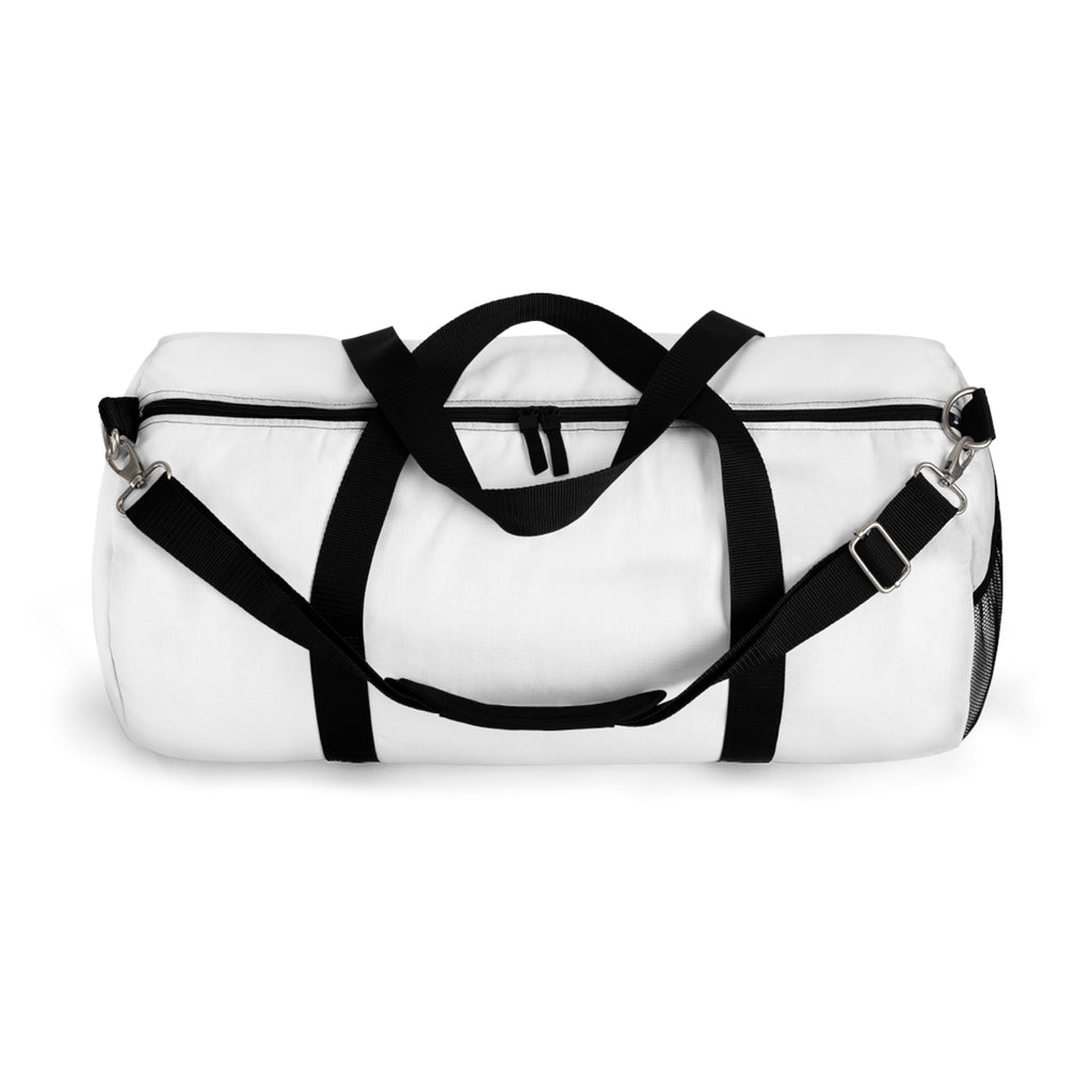 Nautical White Duffel Sailing Bag, Boat Safe  Bag, Custom name option -Nautical Travel Carry-On Gym Weekend Overnight Luggage, Sports Gear Holdall, Vacation Duffle,