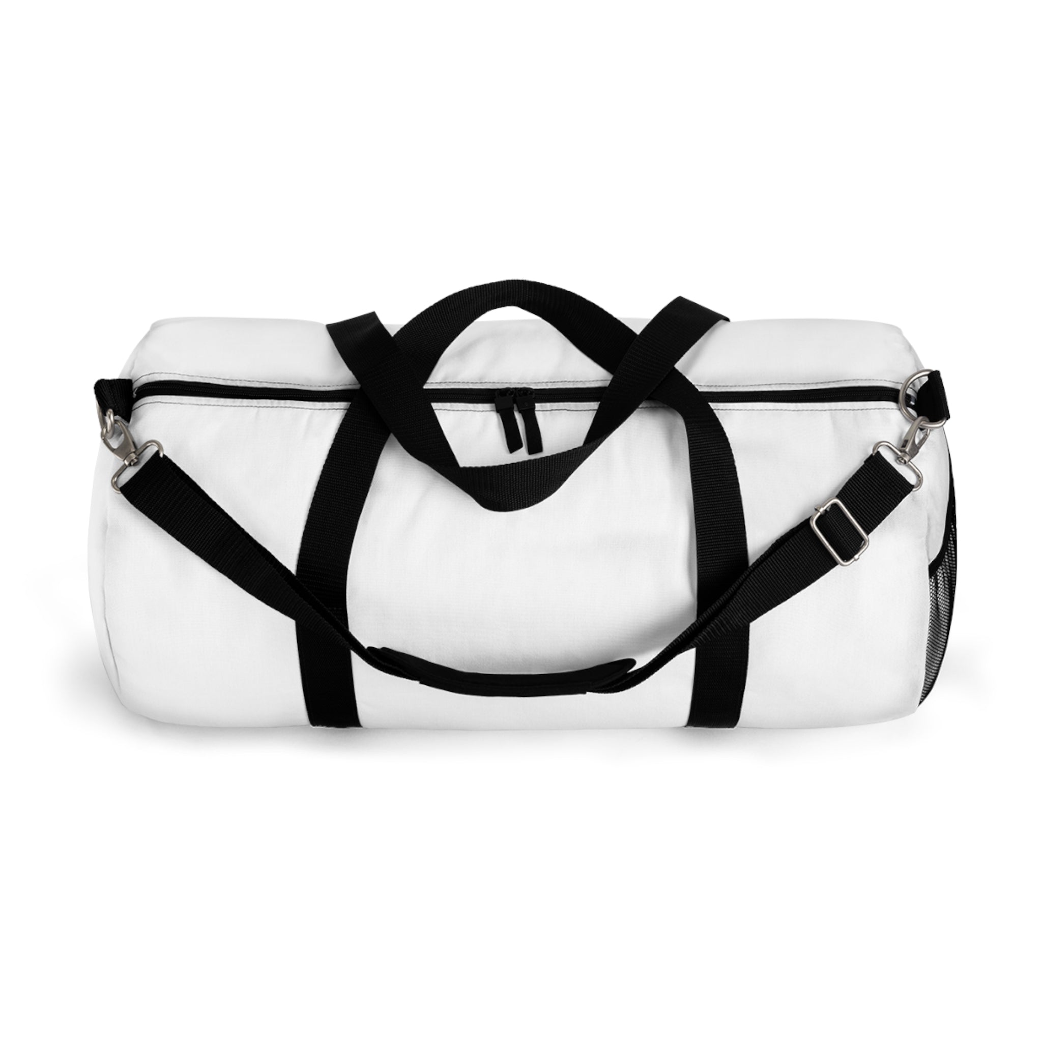 Nautical White Duffel Sailing Bag, Boat Safe  Bag, Custom name option -Nautical Travel Carry-On Gym Weekend Overnight Luggage, Sports Gear Holdall, Vacation Duffle,