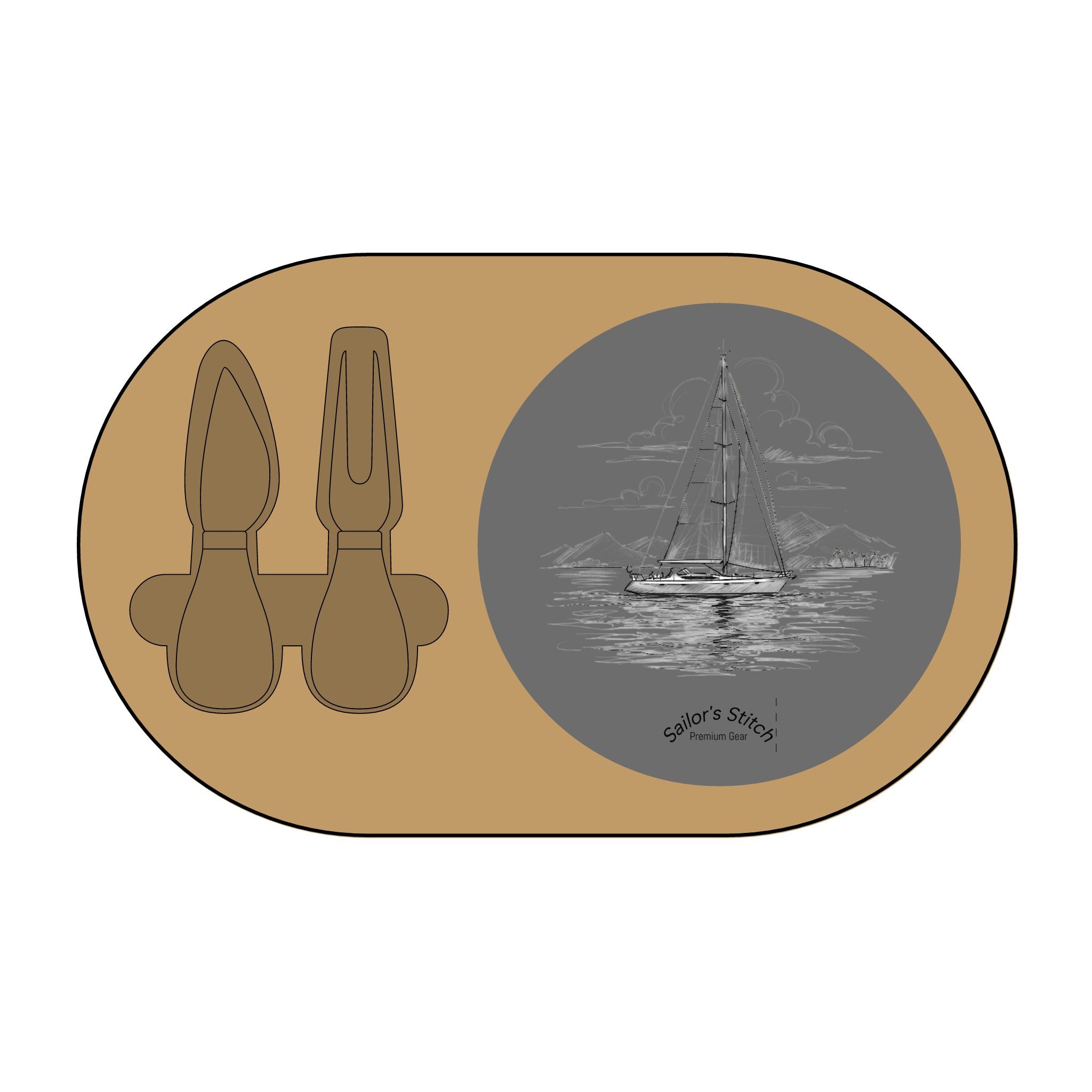 Engraved Yacht Charcuterie Board, Customisable Gift for Nautical Enthusiasts - Cheese Platter, Serving Tray, Coastal Kitchen Decor, Galley accessories