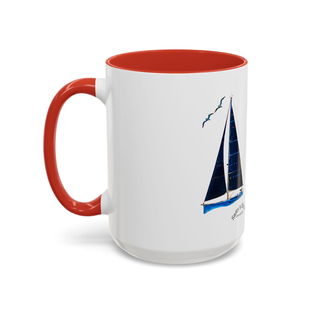 Sailing Yacht Mug, Nautical Coffee Cup, Ocean Lover Gift, Sailboat Tea Mug, Maritime Kitchen Decor, Sailor Mugs, Beach Theme Cup