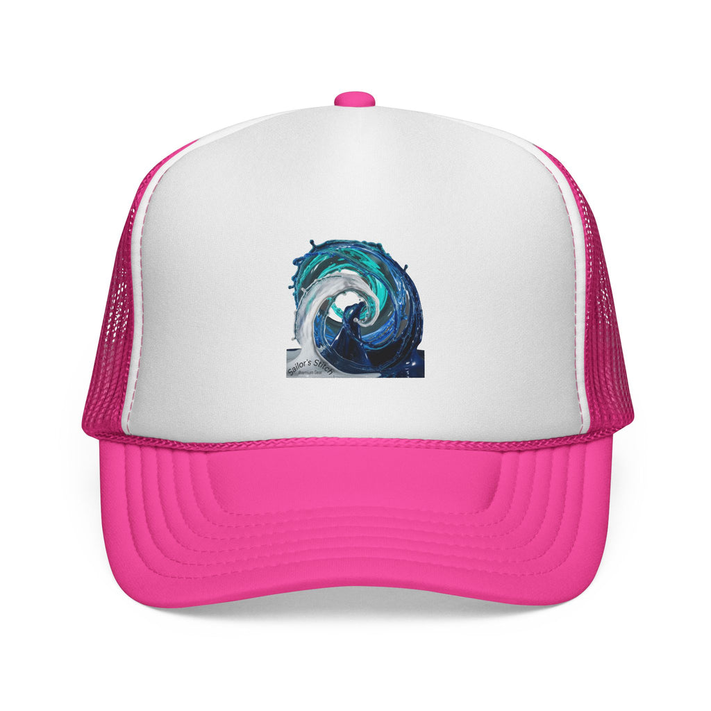 Wave Sun Shade Caps, Nautical Baseball Hat, Beach Cap, Custom name option, Sea Adventure Headwear, Ocean Lover Gift, Nautical accessories