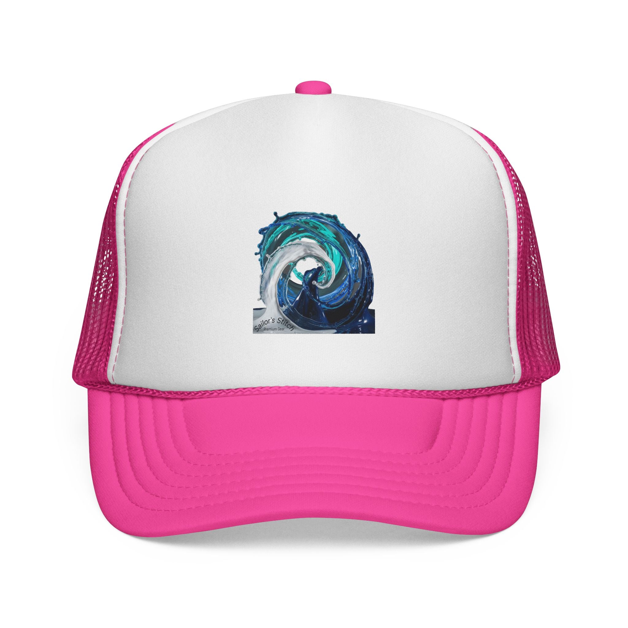 Wave Sun Shade Caps, Nautical Baseball Hat, Beach Cap, Custom name option, Sea Adventure Headwear, Ocean Lover Gift, Nautical accessories