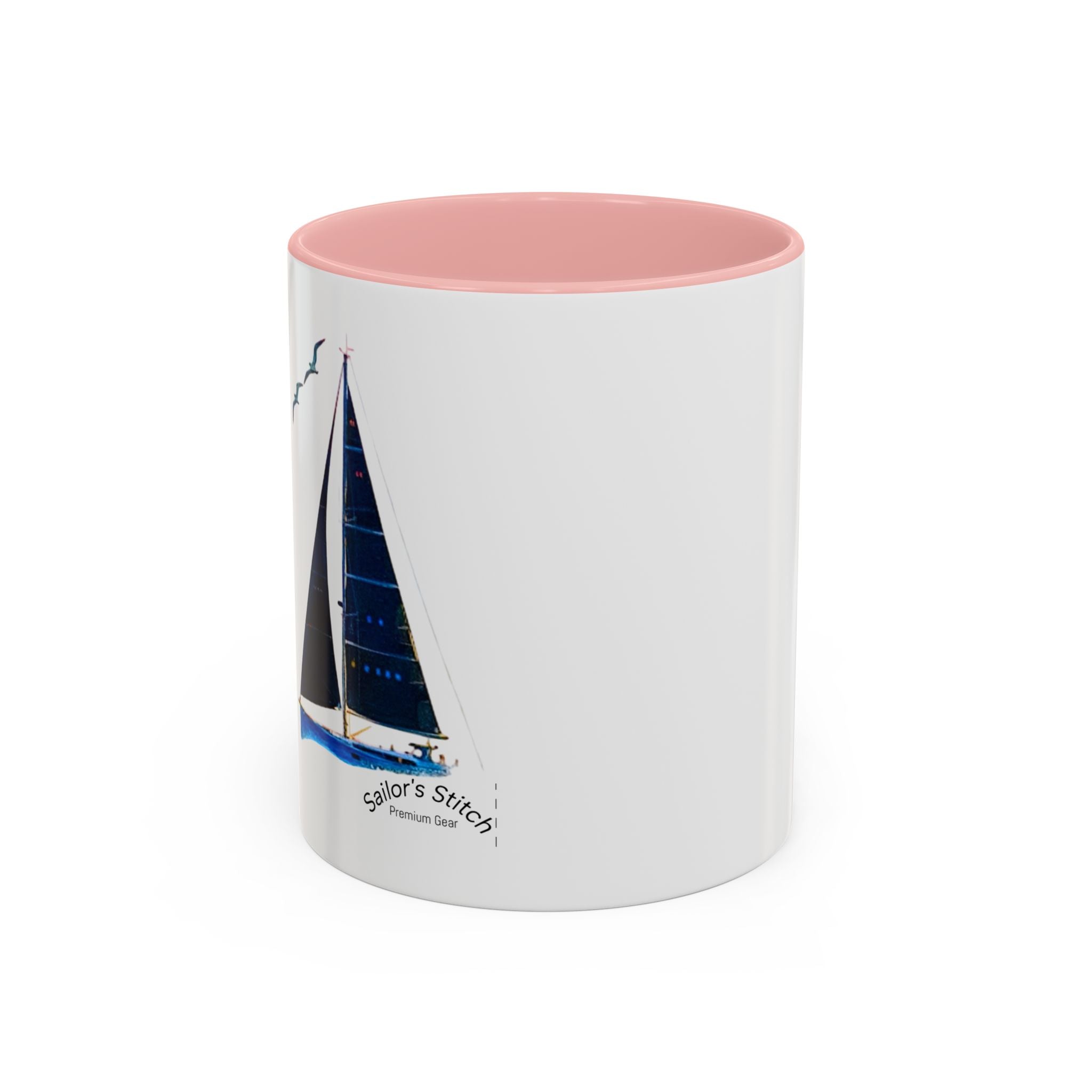 Sailing Yacht Mug, Nautical Coffee Cup, Ocean Lover Gift, Sailboat Tea Mug, Maritime Kitchen Decor, Sailor Mugs, Beach Theme Cup