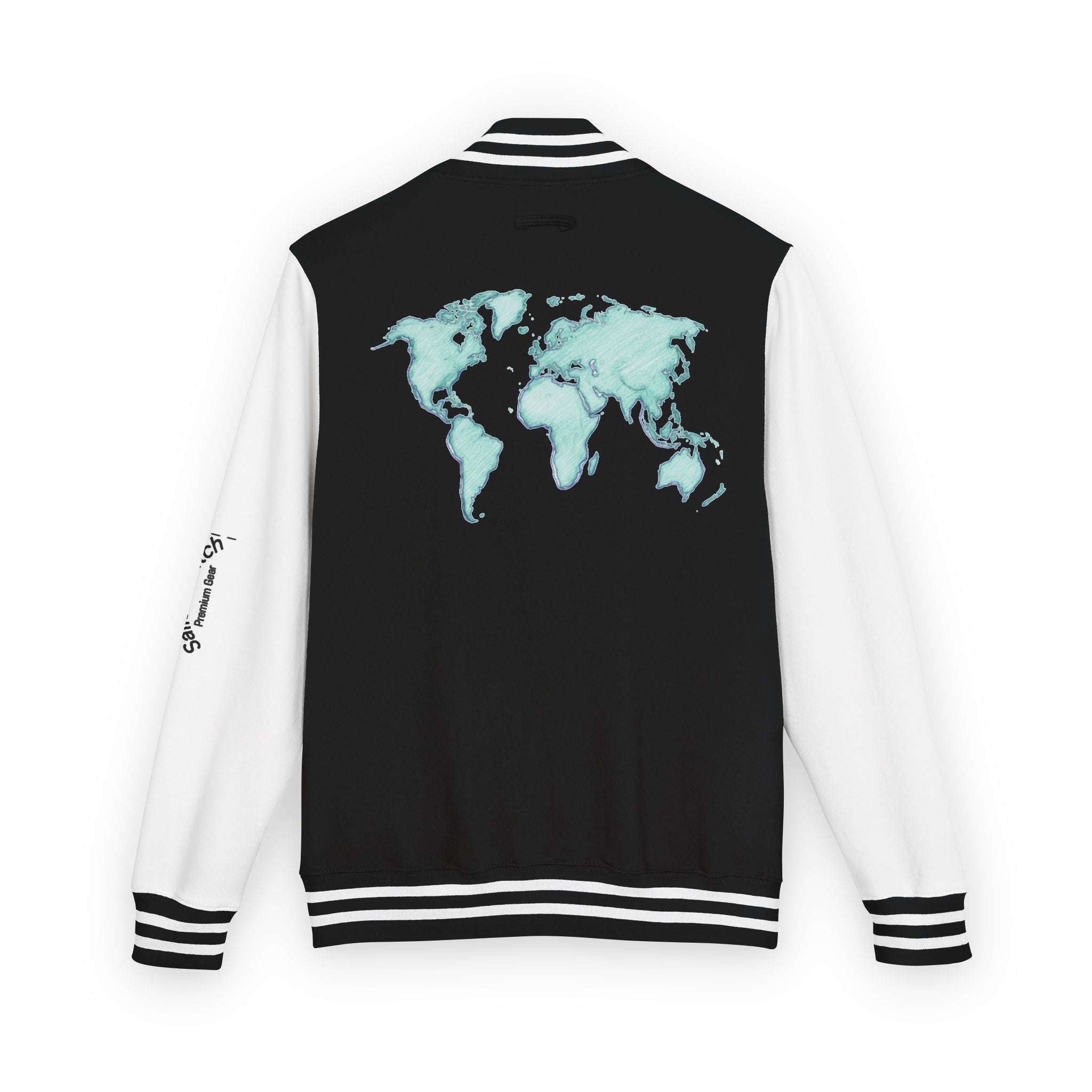 Sailors Stitch World Unisex Heavyweight Letterman Jacket Retro Vibes, Ideal for College, Sports Events, Casual Outings, and Gift outerwear