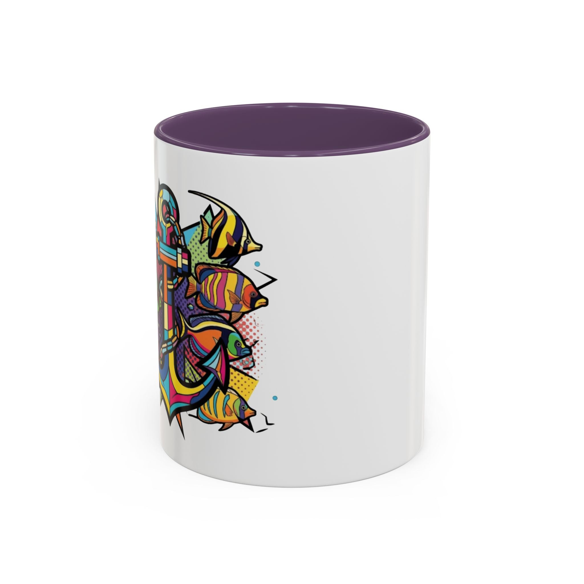 Pop Art Anchor Sailing Mug, Nautical Coffee Cup, Ocean Lover Gift, Sailboat Tea Mug, Maritime Kitchen Decor, Sailor Mugs, Beach Theme Cup, Galley accessories