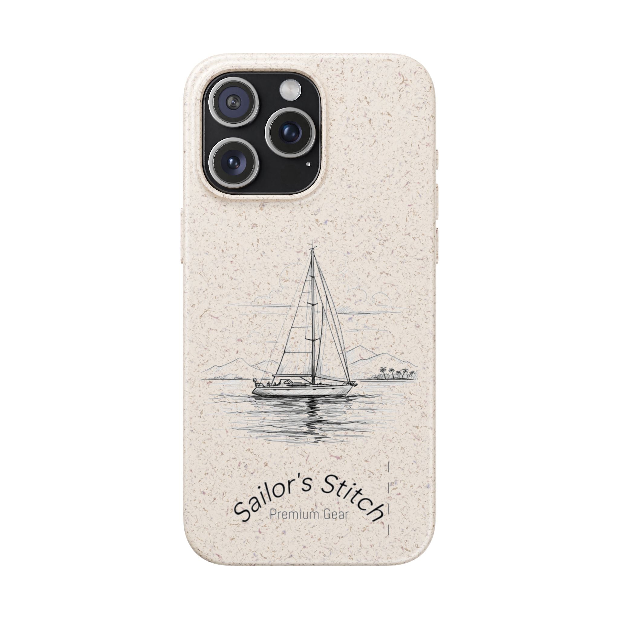 Eco-Friendly Sailboat Phone Case | Biodegradable Case, Ocean Lover Gift, Sustainable Accessories, Nature-Inspired Phone Cover