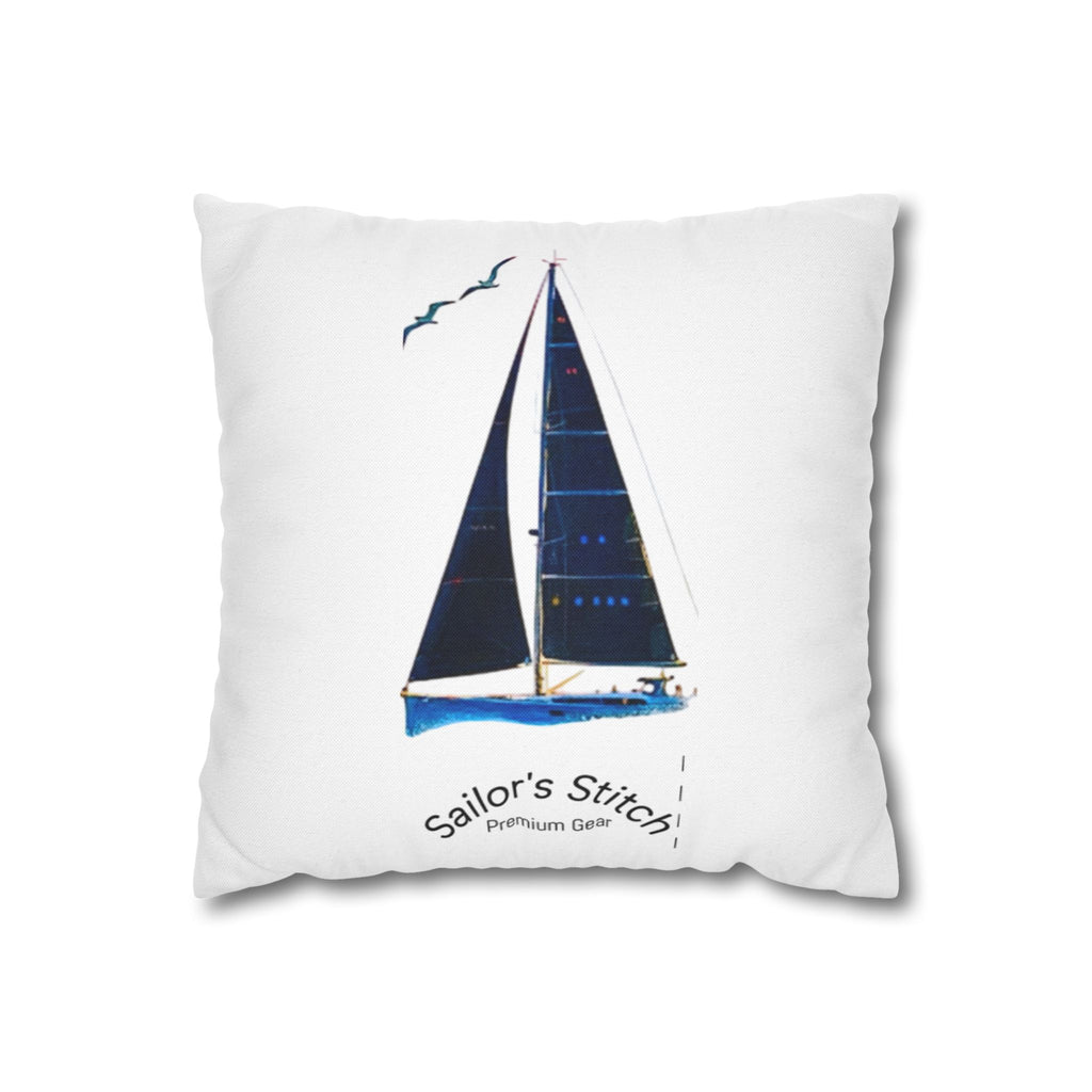 Sailors Stitch Cushion Cover Pillowcase - Coastal Home Decor, Beach House Accessories, Sailor Gift, Custom Name, Ocean-Inspired Cushion accessories