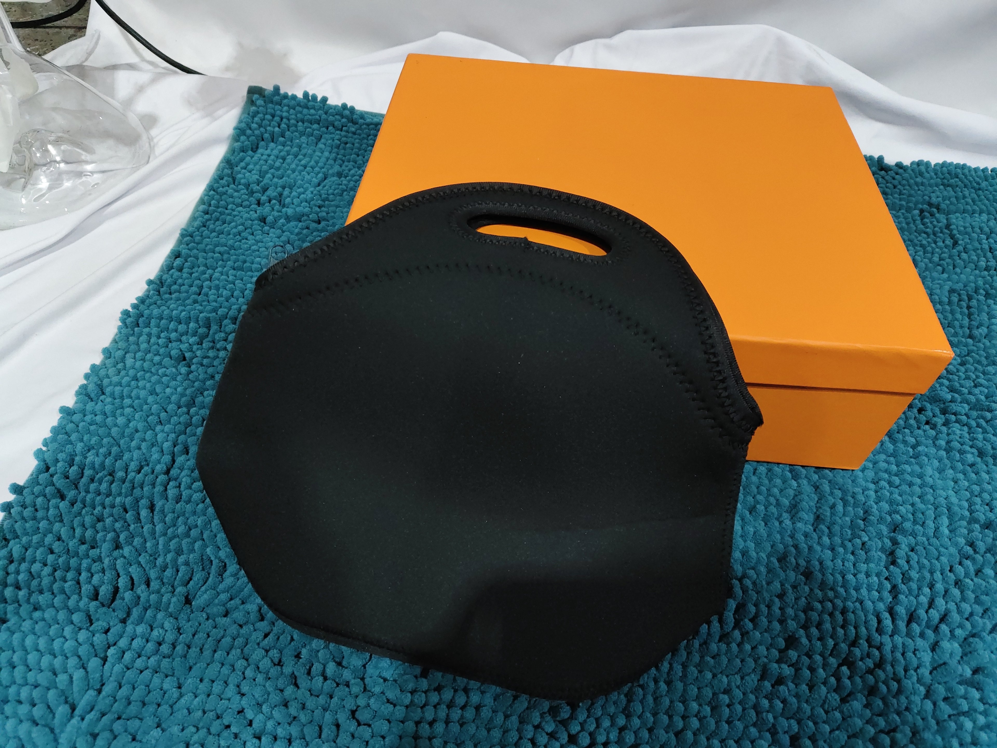 Neoprene Boat Bag, White Waterproof Lunch Bag