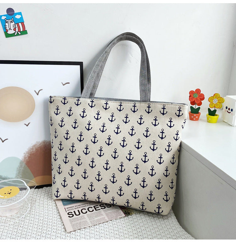 Printed Boat Anchor Tote Sack Bag