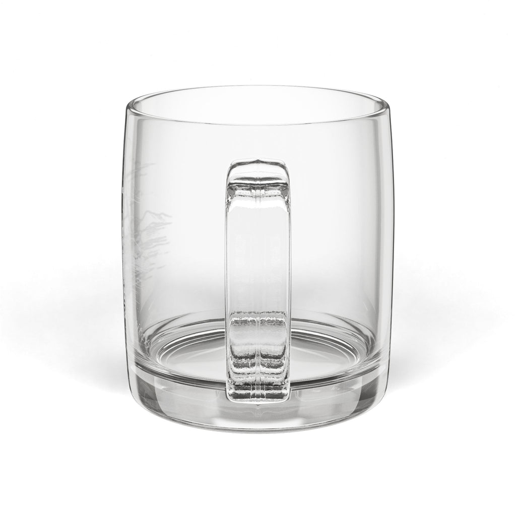 Engraved Glass Coffee Mug, Sailing Yacht Design, Customizable Nautical Gift, 12 or 25oz, Personalized Tea Cup, Sailboat Mug, Galley accessories