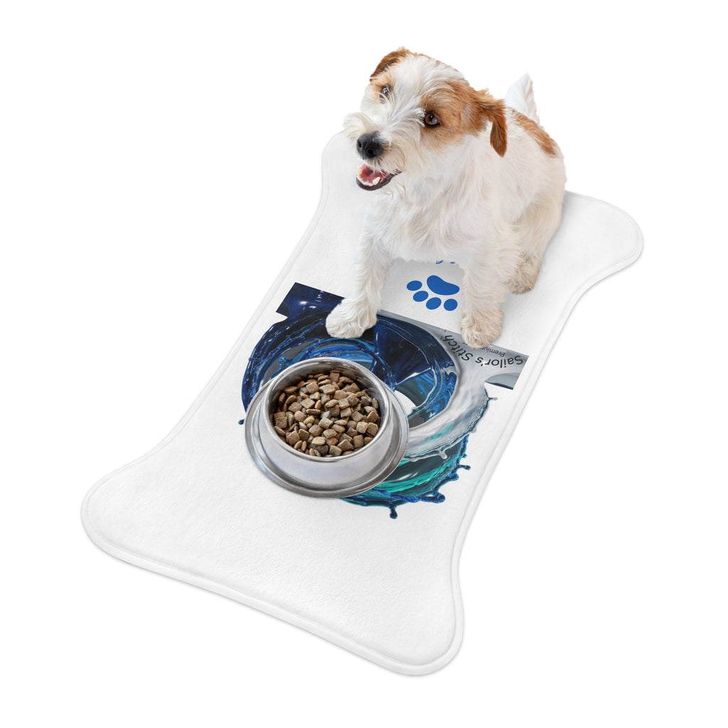 Sailor Dog Feeding Mat, Cute Pet accessories Dish Mat, Cat Food Mat, Non-Slip Dog Bowl Mat, Animal Lover Gift, Puppy Placemat