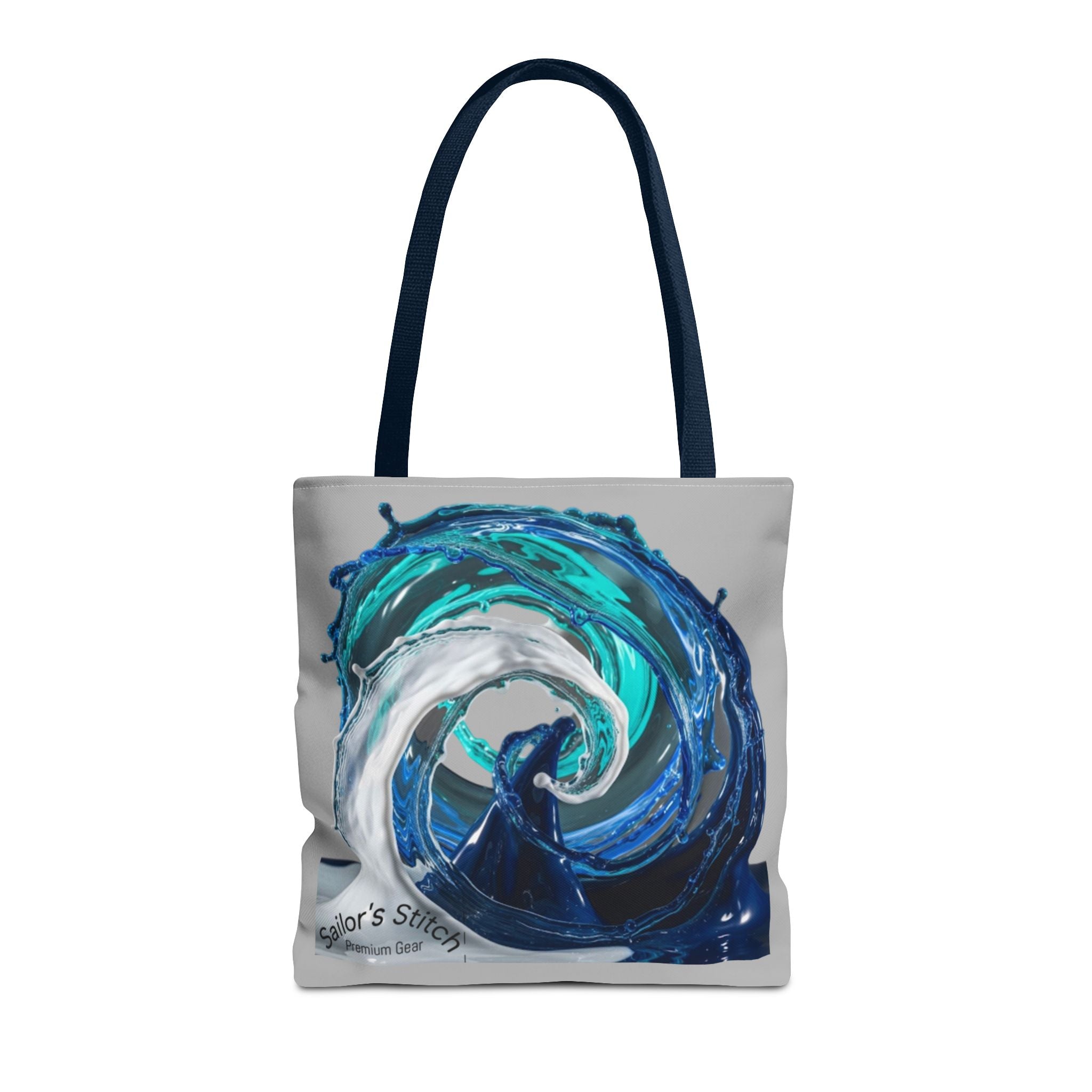 Colorful Wave Art Anchor Tote Sack Bag, Beach Bag, Summer Accessory, Nautical Gift, Reusable Shopping Tote, Art Print Handbag, Nautical gift, Sailor’s sack bag, Nautical accessories