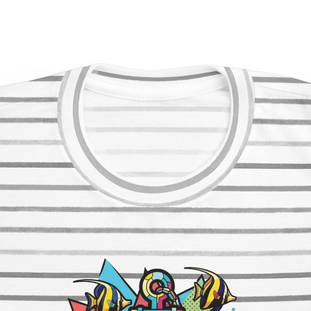 Pop Art Anchor & Fish Themed Toddler Tee | Nautical Adventure Tee, Custom name option, Youth tee, Toddler gift, Youth Sailor gift