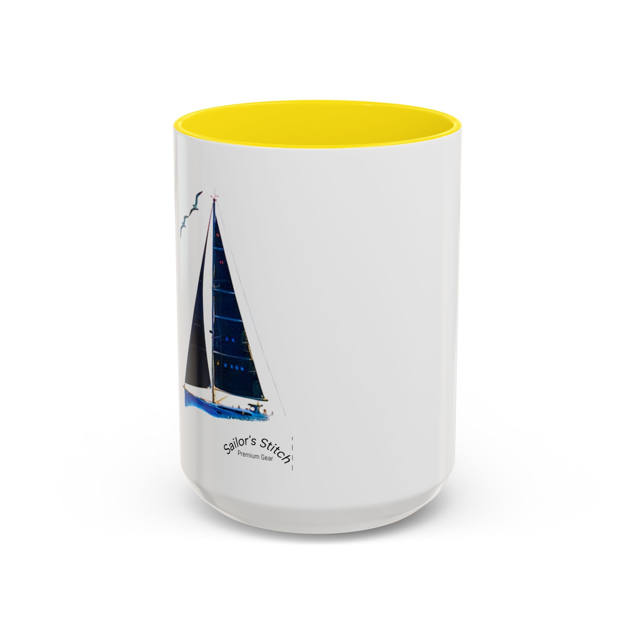 Sailing Yacht Mug, Nautical Coffee Cup, Ocean Lover Gift, Sailboat Tea Mug, Maritime Kitchen Decor, Sailor Mugs, Beach Theme Cup, Galley accessories