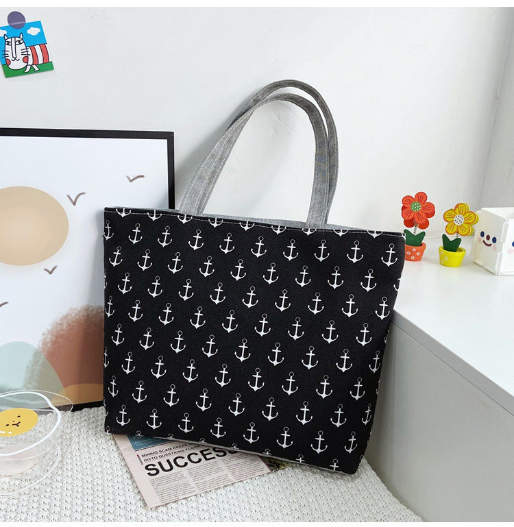 Printed Boat Anchor Tote Sack Bag