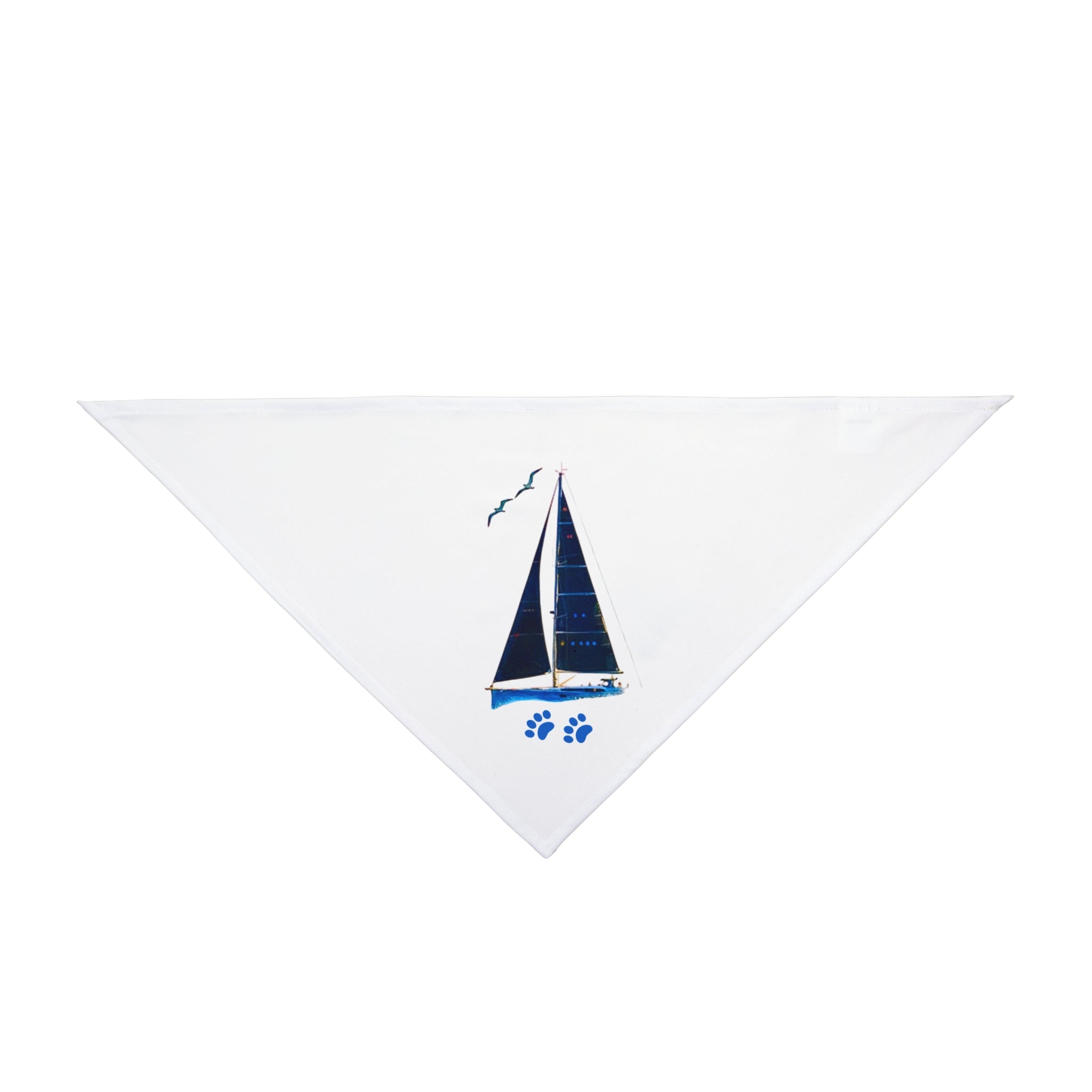 Pet Bandana yacht design, personalisable with pet name, Nautical Pet Accessories