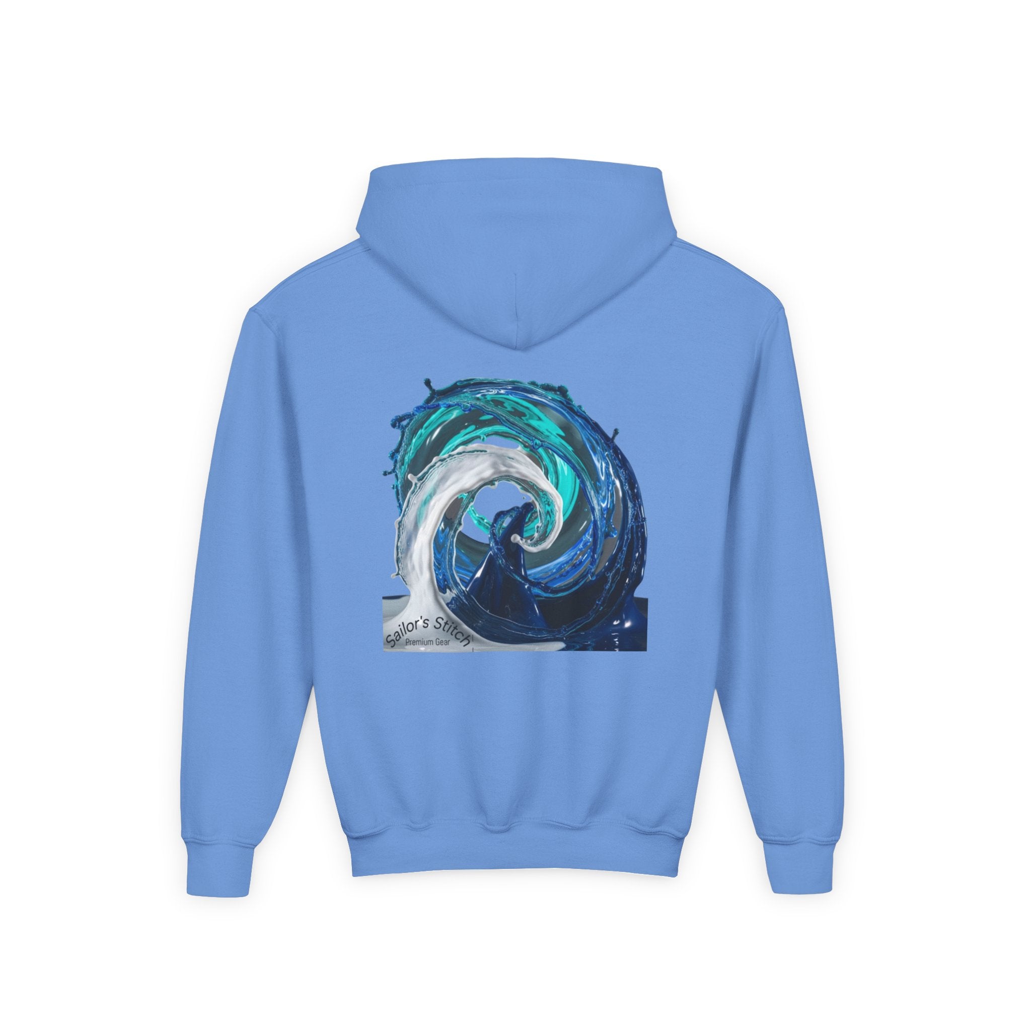 Yacht Wave Heavy Blend Hoodie - Nautical Sweatshirt for Ocean Lovers, Custom name option, Sailors, Sea Enthusiasts - Boat apparel, Jumper, Maritime Pullover,