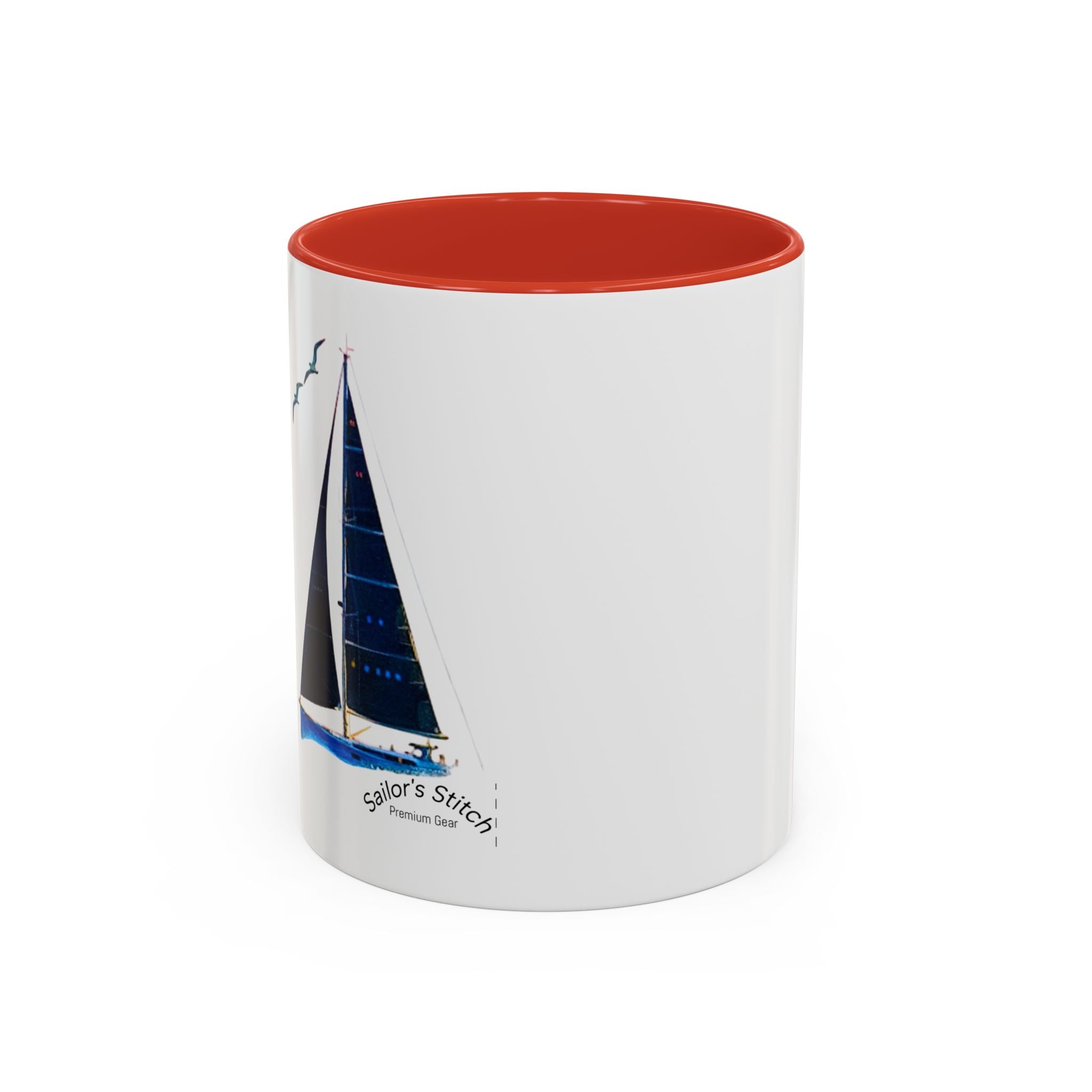 Sailing Yacht Mug, Nautical Coffee Cup, Ocean Lover Gift, Sailboat Tea Mug, Maritime Kitchen Decor, Sailor Mugs, Beach Theme Cup