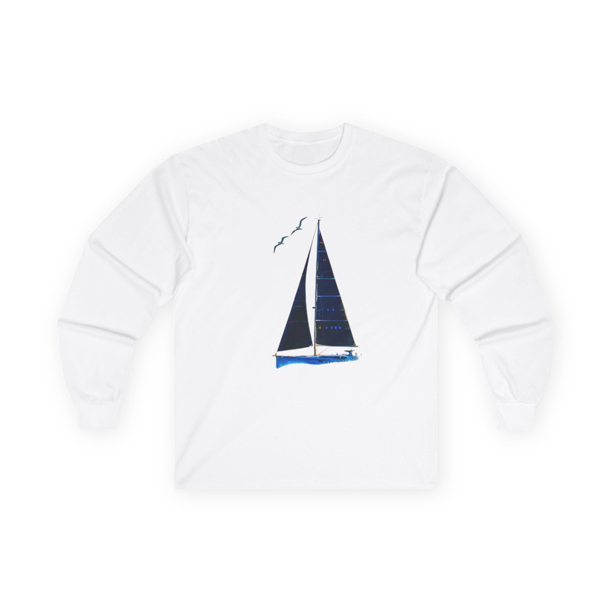 Yacht Sailing Sweatshirt - Personalisable Crew Neck Pullover, Nautical Gift, Ocean Lover Jumper, Customizable Boat Apparel, Sailor Layer, Nautical Gift