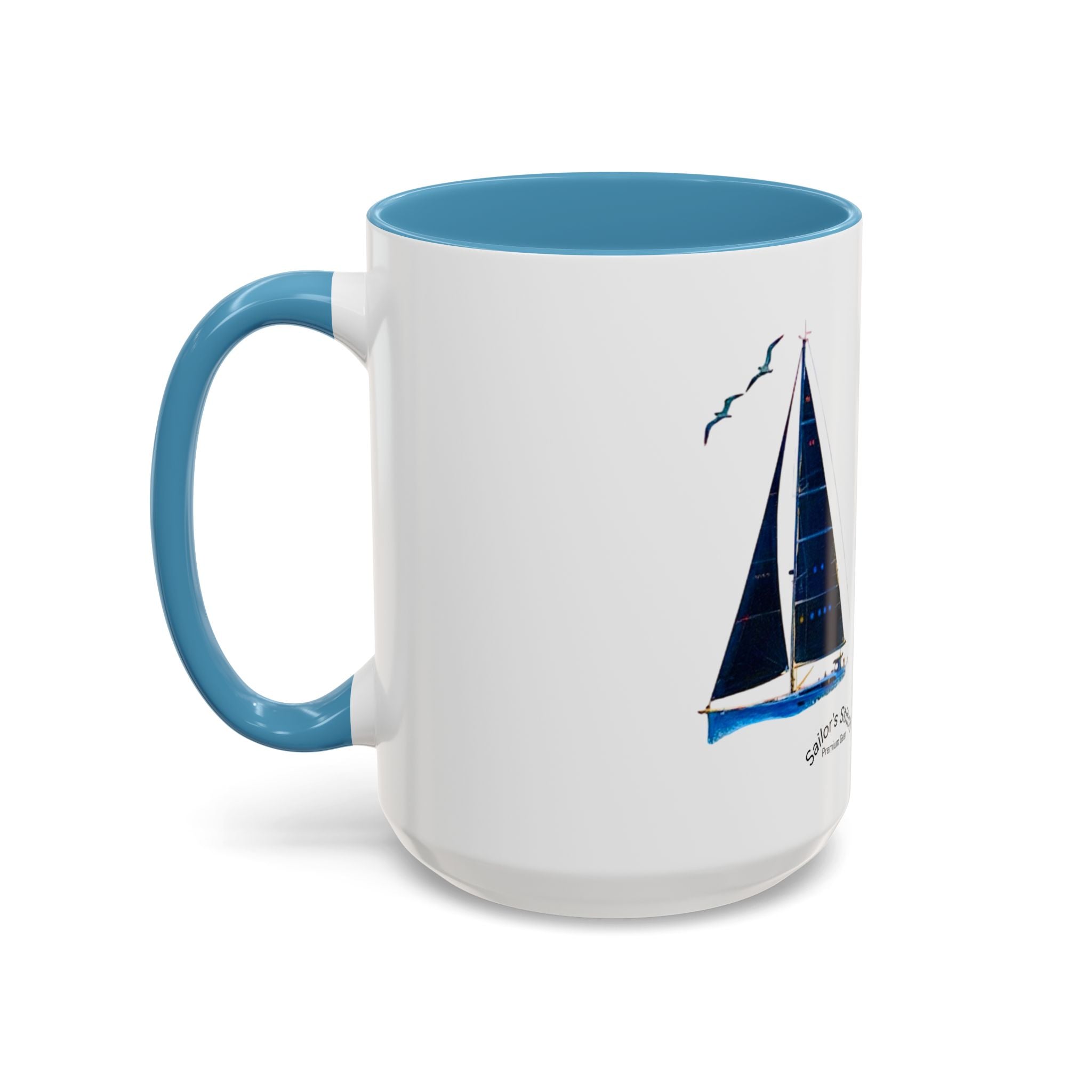 Sailing Yacht Mug, Nautical Coffee Cup, Ocean Lover Gift, Sailboat Tea Mug, Maritime Kitchen Decor, Sailor Mugs, Beach Theme Cup