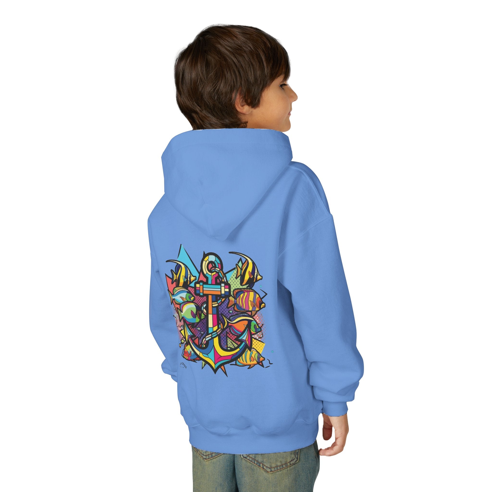 Copy of Youth Sailing Yacht, Double-sided print Sailing Heavy Blend Hoodie - Nautical Sweatshirt for Ocean Lovers, Sailors, Sea Enthusiasts - Boat Adventure Jumper, Maritime Pullover,