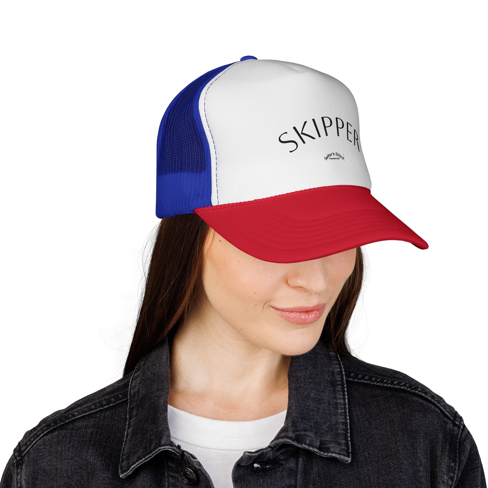 ‘Skipper’ Sailing Cap, Customisable name option, Nautical Hat, Captain Baseball Cap, Ocean Lover Gift, Boat Cap, Beachwear Accessory, Sailboat Hat