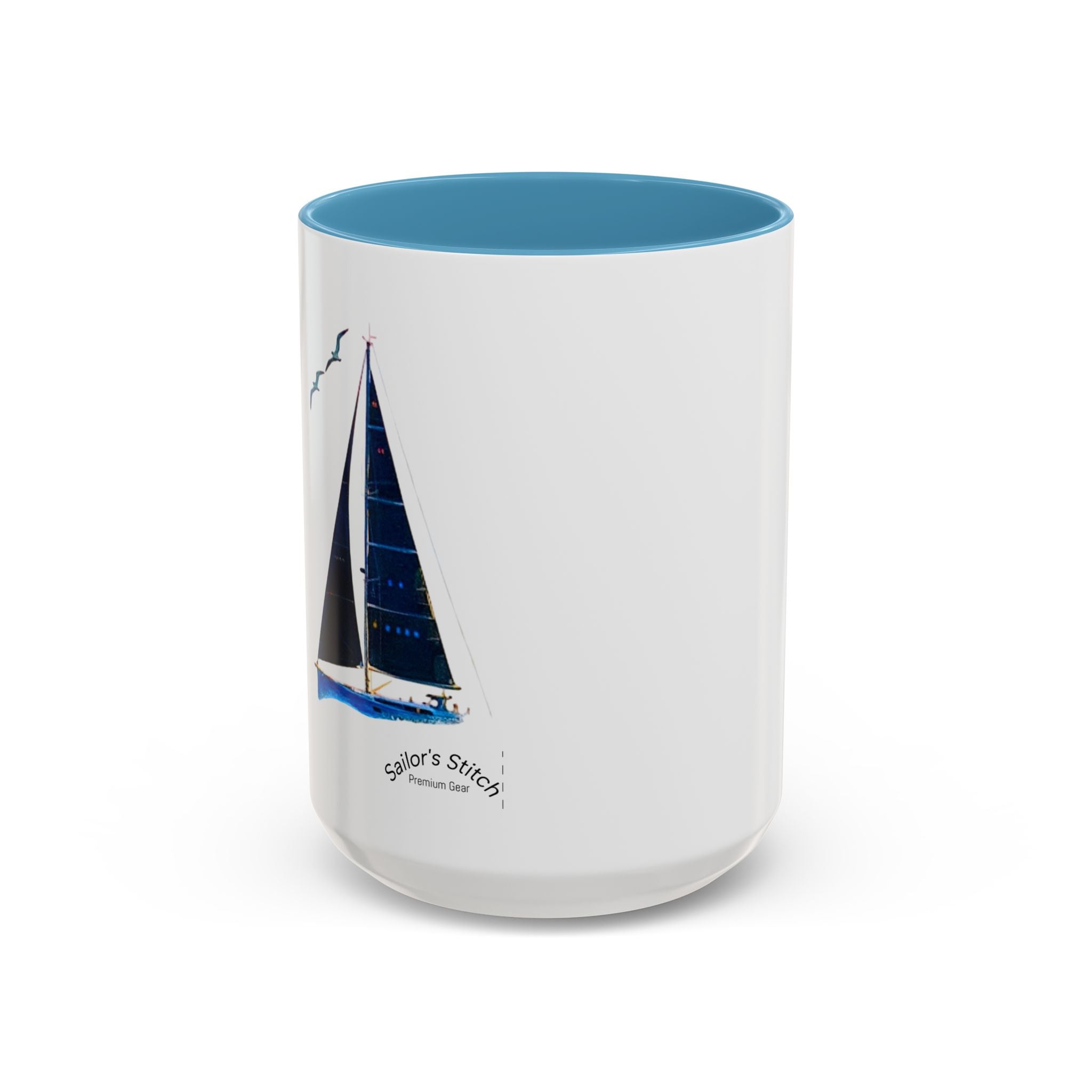 Sailing Yacht Mug, Nautical Coffee Cup, Ocean Lover Gift, Sailboat Tea Mug, Maritime Kitchen Decor, Sailor Mugs, Beach Theme Cup, Galley accessories