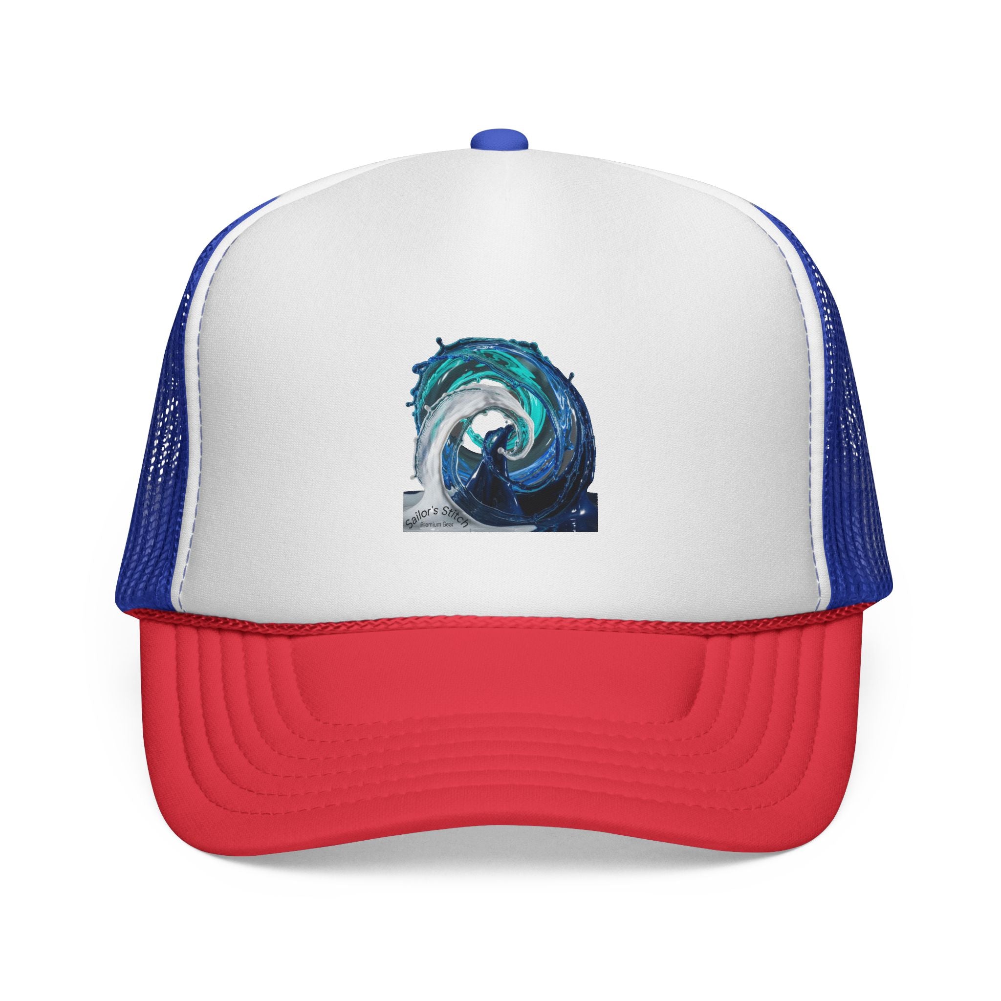 Wave Sun Shade Caps, Nautical Baseball Hat, Beach Cap, Custom name option, Sea Adventure Headwear, Ocean Lover Gift, Nautical accessories