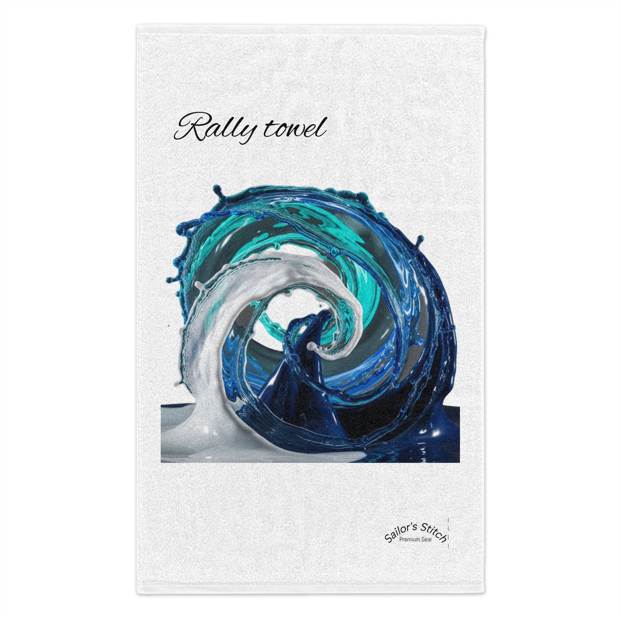 Vibrant Sailing Wave Rally Towel - Beach Decor, Outdoor Events, Gifts for Sailors, Summer Fun, Nautical Accessories