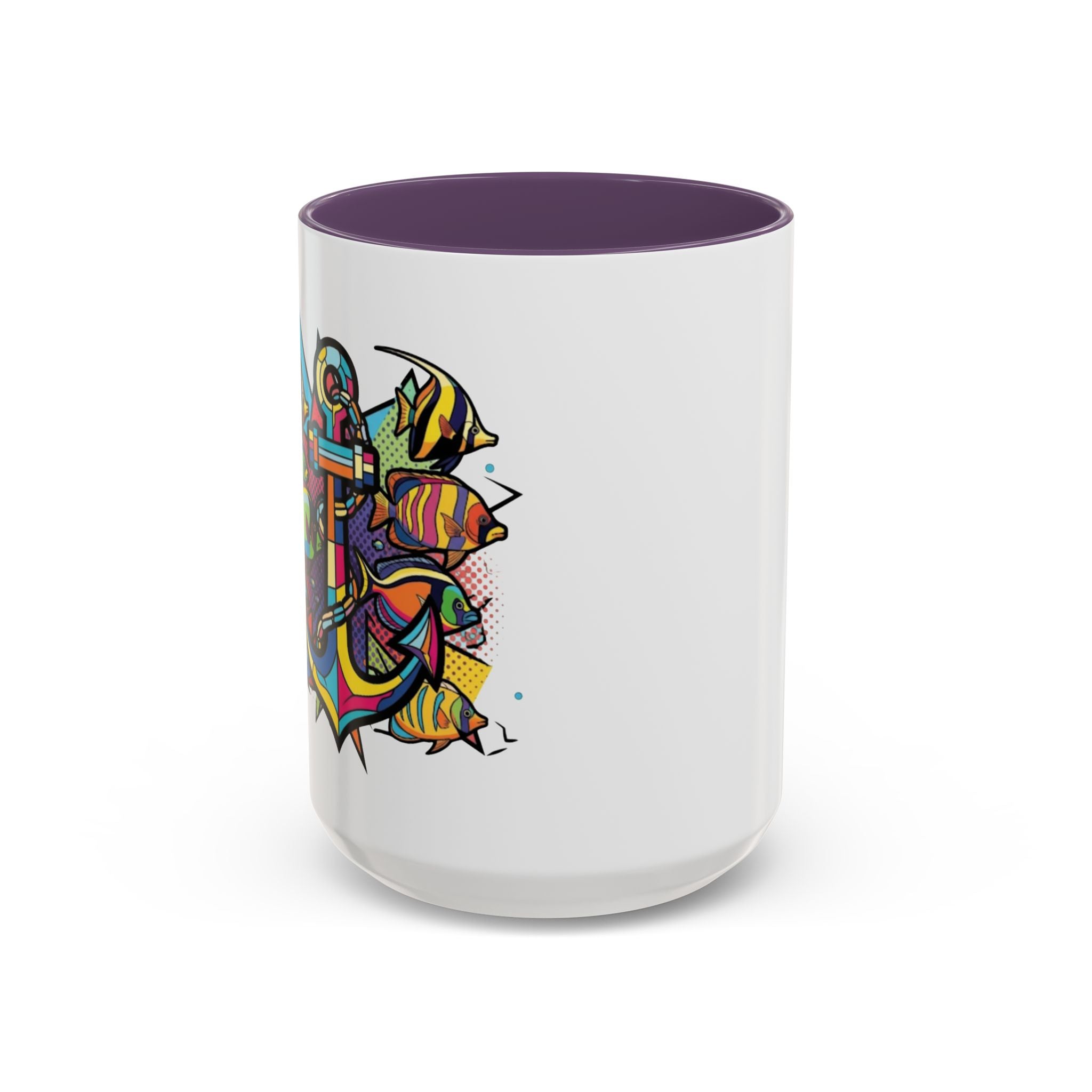 Pop Art Anchor Sailing Mug, Nautical Coffee Cup, Ocean Lover Gift, Sailboat Tea Mug, Maritime Kitchen Decor, Sailor Mugs, Beach Theme Cup, Galley accessories