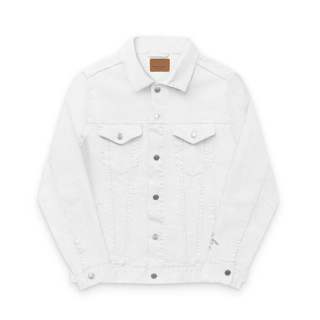 Sailors Yacht Unisex Embroidered Denim Jacket, Casual Outerwear, Summer Layering, Perfect for Festivals, Unique Gift Idea, Nautical apparel