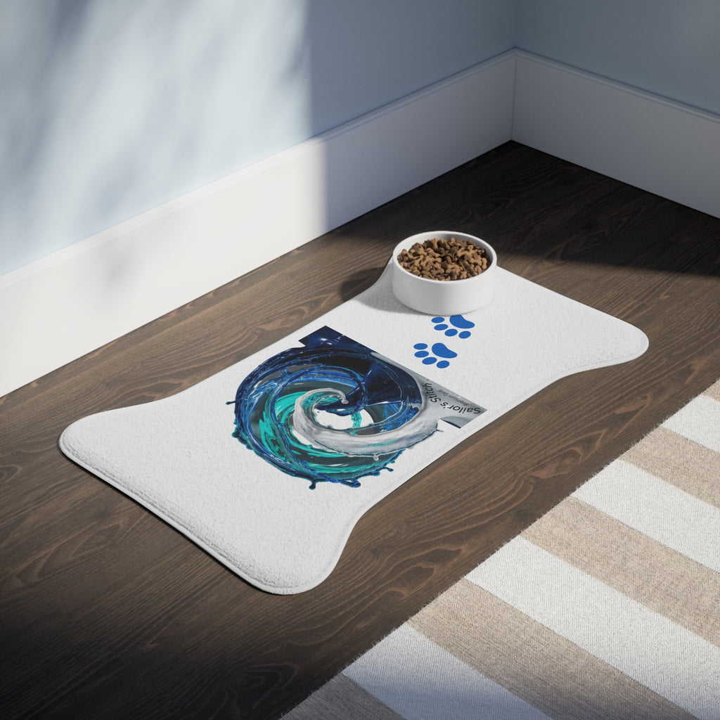 Sailor Dog Feeding Mat, Cute Pet accessories Dish Mat, Cat Food Mat, Non-Slip Dog Bowl Mat, Animal Lover Gift, Puppy Placemat