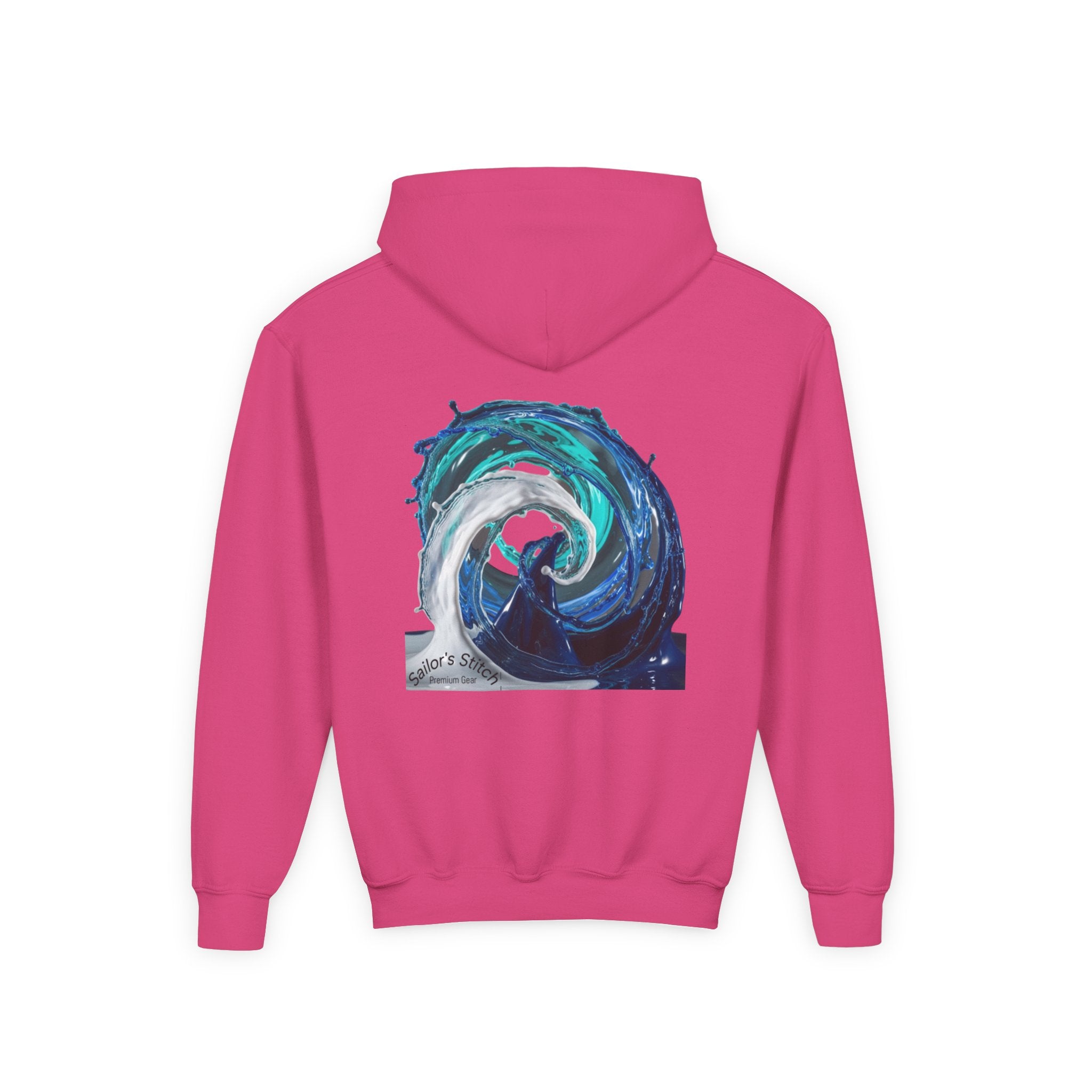 Yacht Wave Heavy Blend Hoodie - Nautical Sweatshirt for Ocean Lovers, Custom name option, Sailors, Sea Enthusiasts - Boat apparel, Jumper, Maritime Pullover,