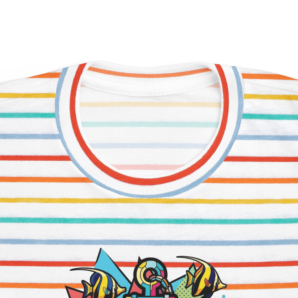 Pop Art Anchor & Fish Themed Toddler Tee | Nautical Adventure Tee, Custom name option, Youth tee, Toddler gift, Youth Sailor gift