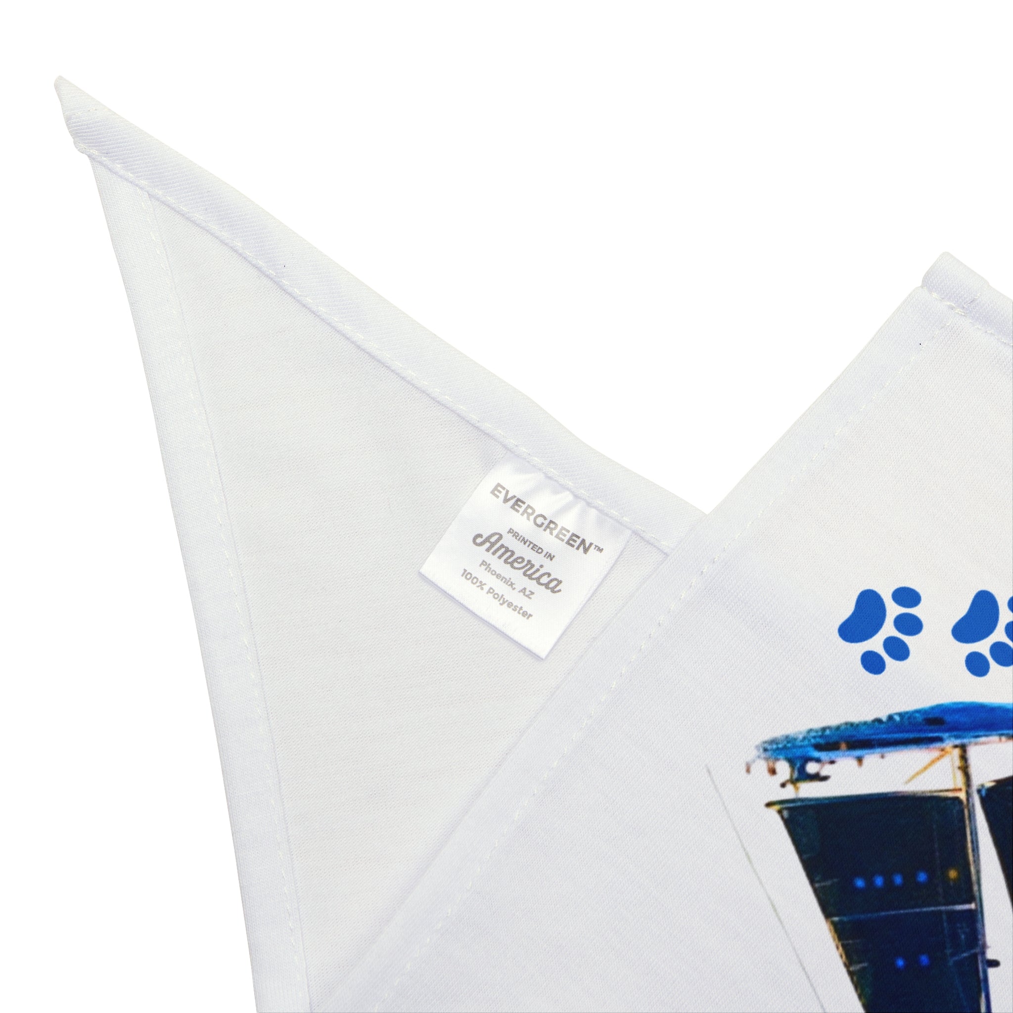 Pet Bandana yacht design, personalisable with pet name, Nautical Pet Accessories
