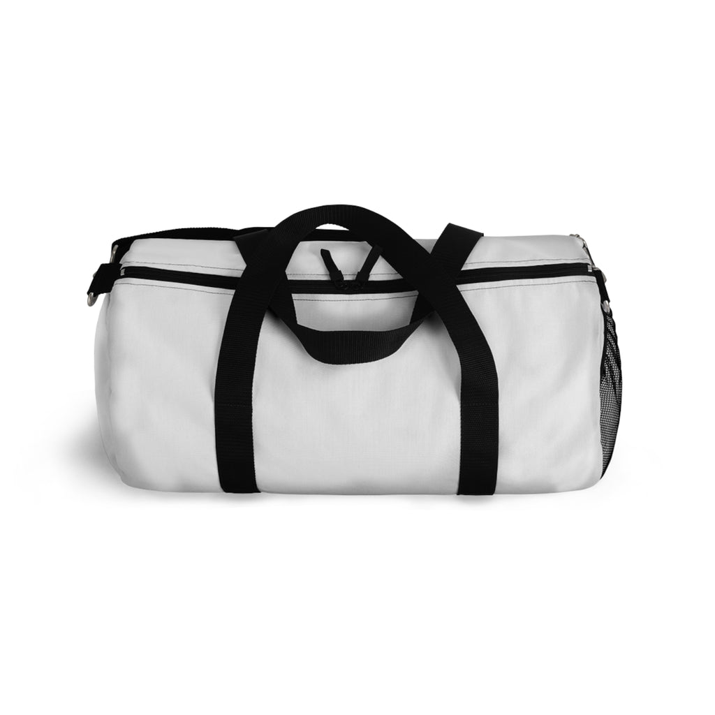Nautical White Duffel Sailing Bag, Boat Safe  Bag, Custom name option -Nautical Travel Carry-On Gym Weekend Overnight Luggage, Sports Gear Holdall, Vacation Duffle,