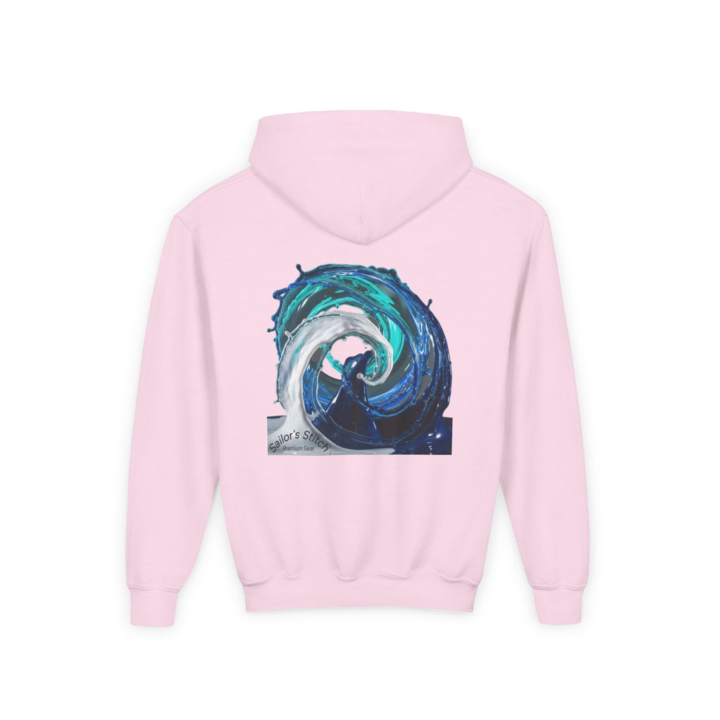 Yacht Wave Heavy Blend Hoodie - Nautical Sweatshirt for Ocean Lovers, Custom name option, Sailors, Sea Enthusiasts - Boat apparel, Jumper, Maritime Pullover,